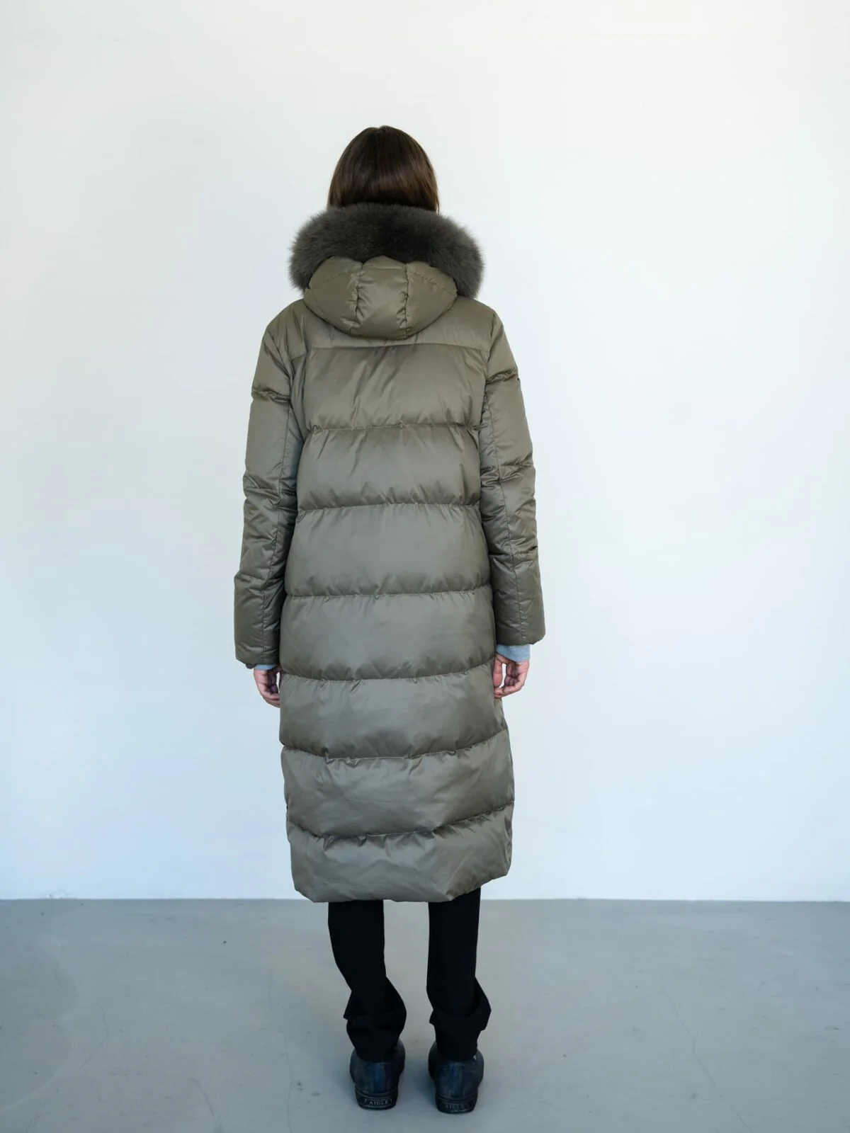 ALVA DOWN COAT - OLIVE GREEN - Image 5