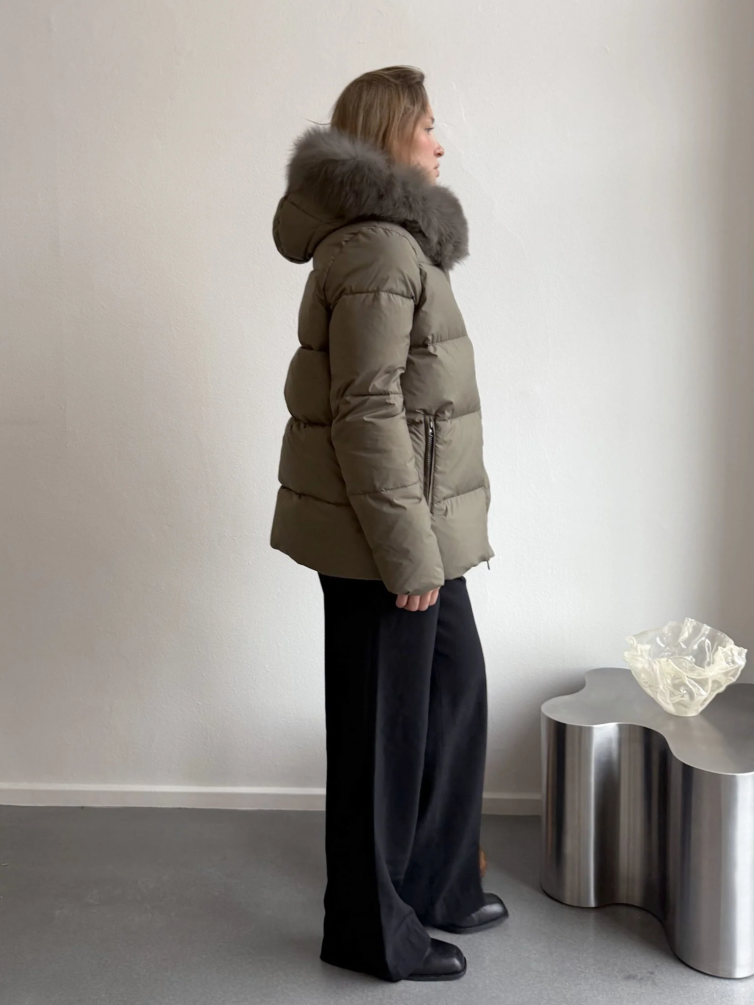 ALVA DOWN JACKET - OLIVE GREEN - Image 2