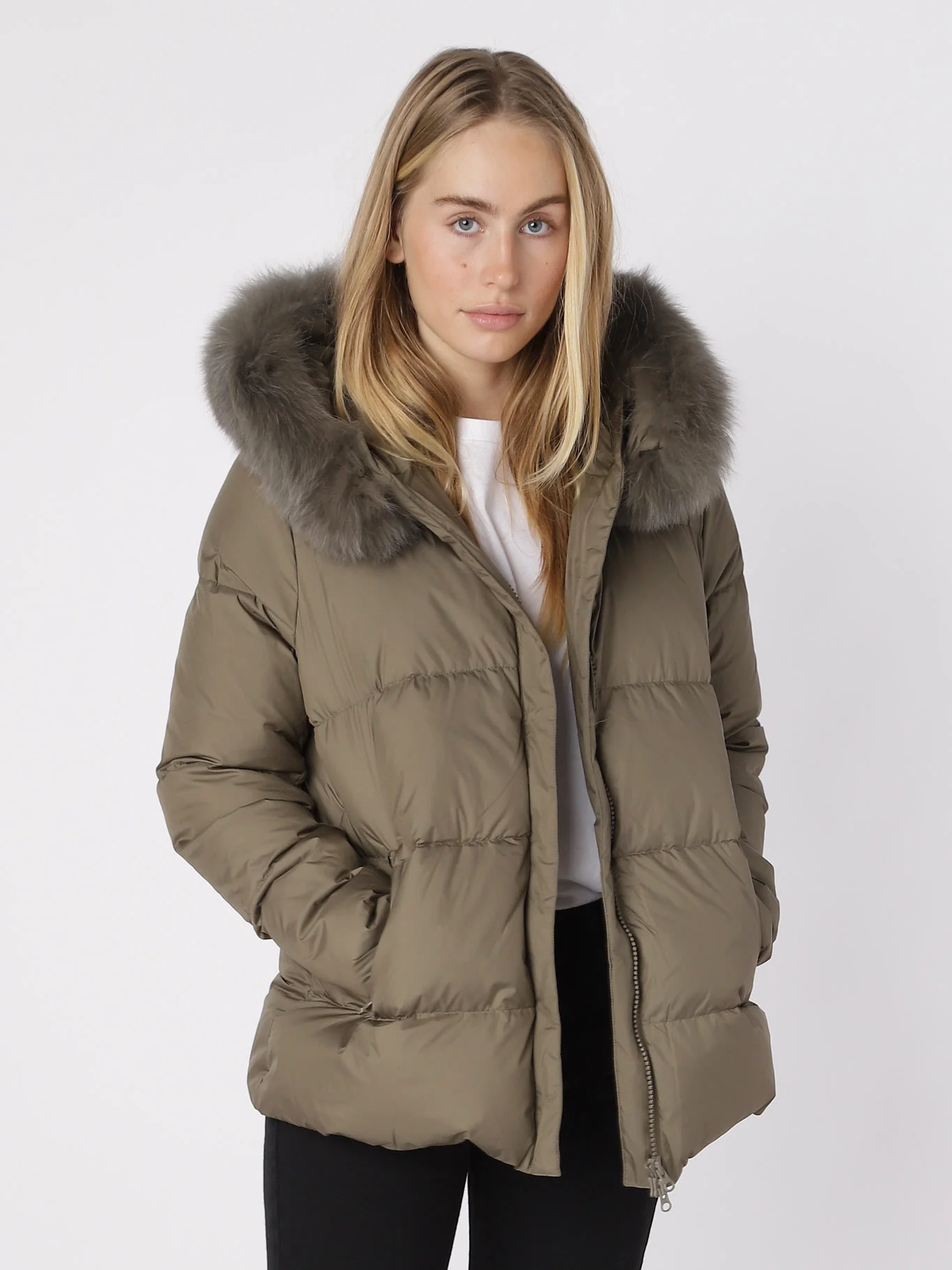 ALVA DOWN JACKET - OLIVE GREEN - Image 4