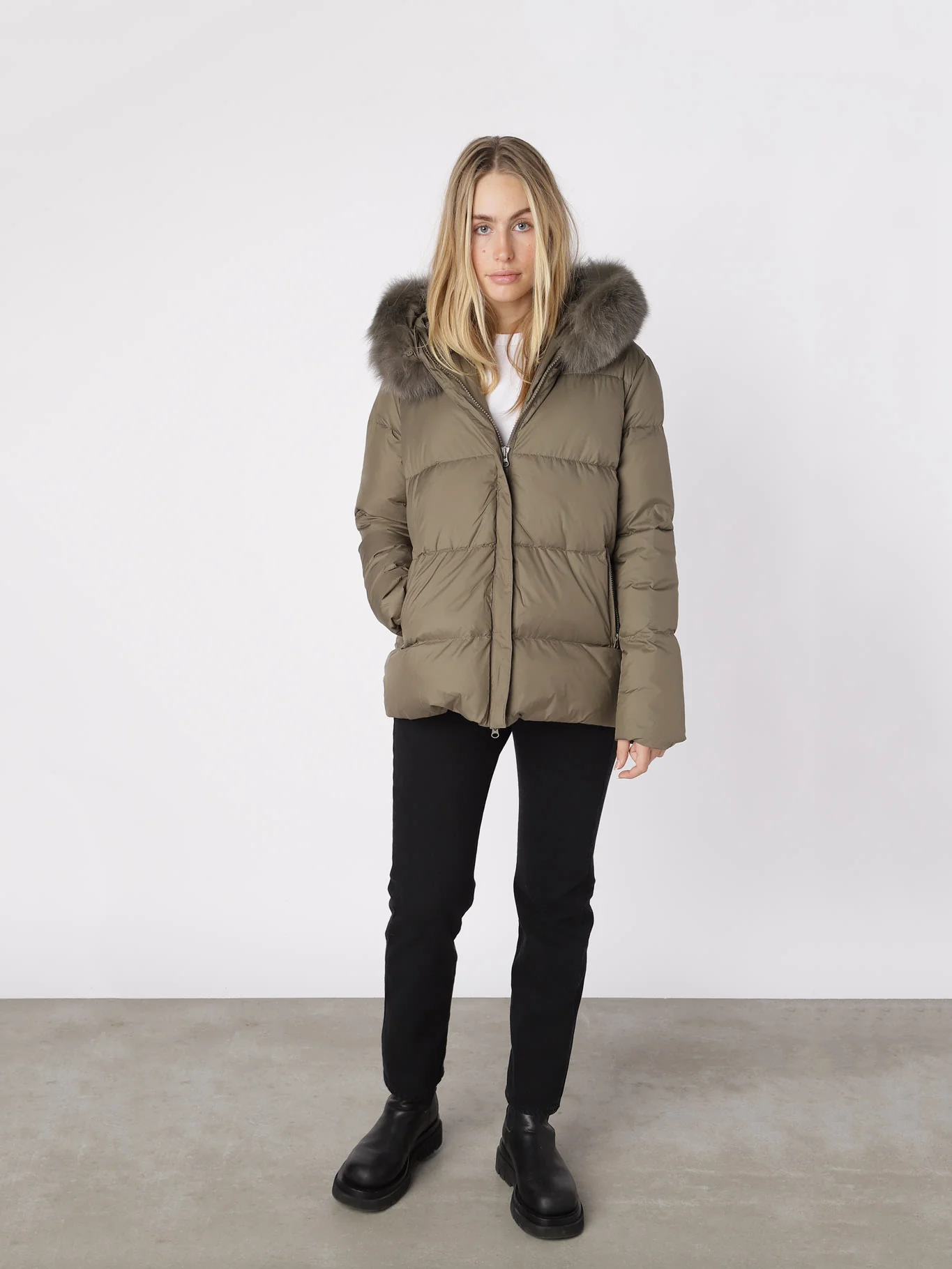 ALVA DOWN JACKET - OLIVE GREEN - Image 5