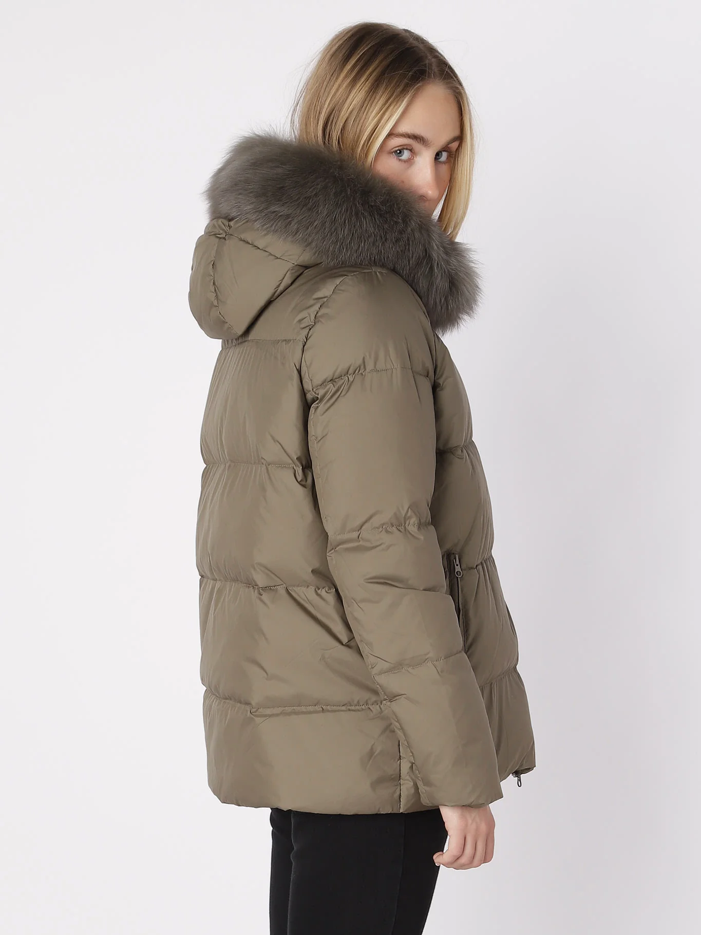 ALVA DOWN JACKET - OLIVE GREEN - Image 6