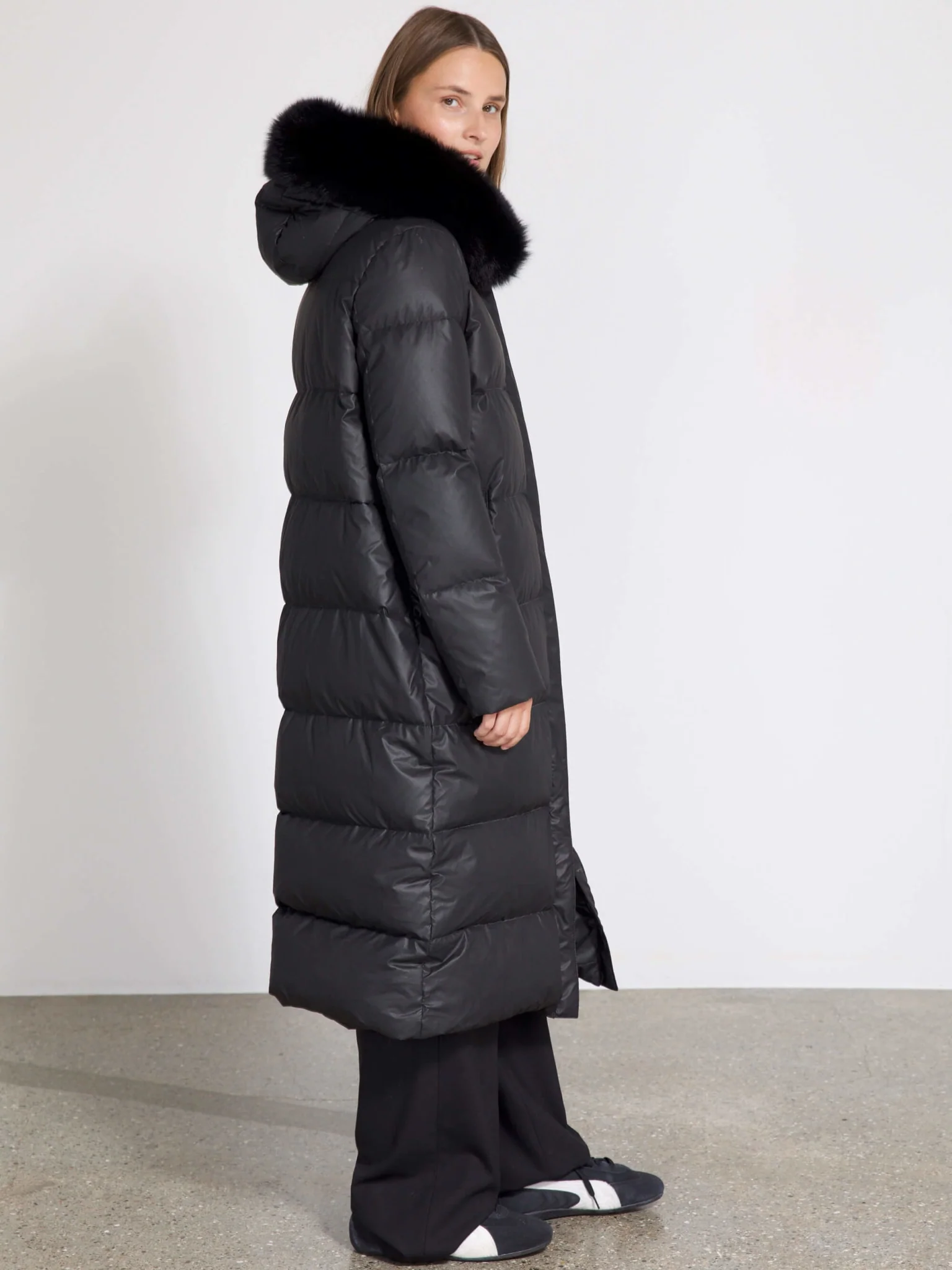 ALVA PUFFER COAT - BLACK - Image 3
