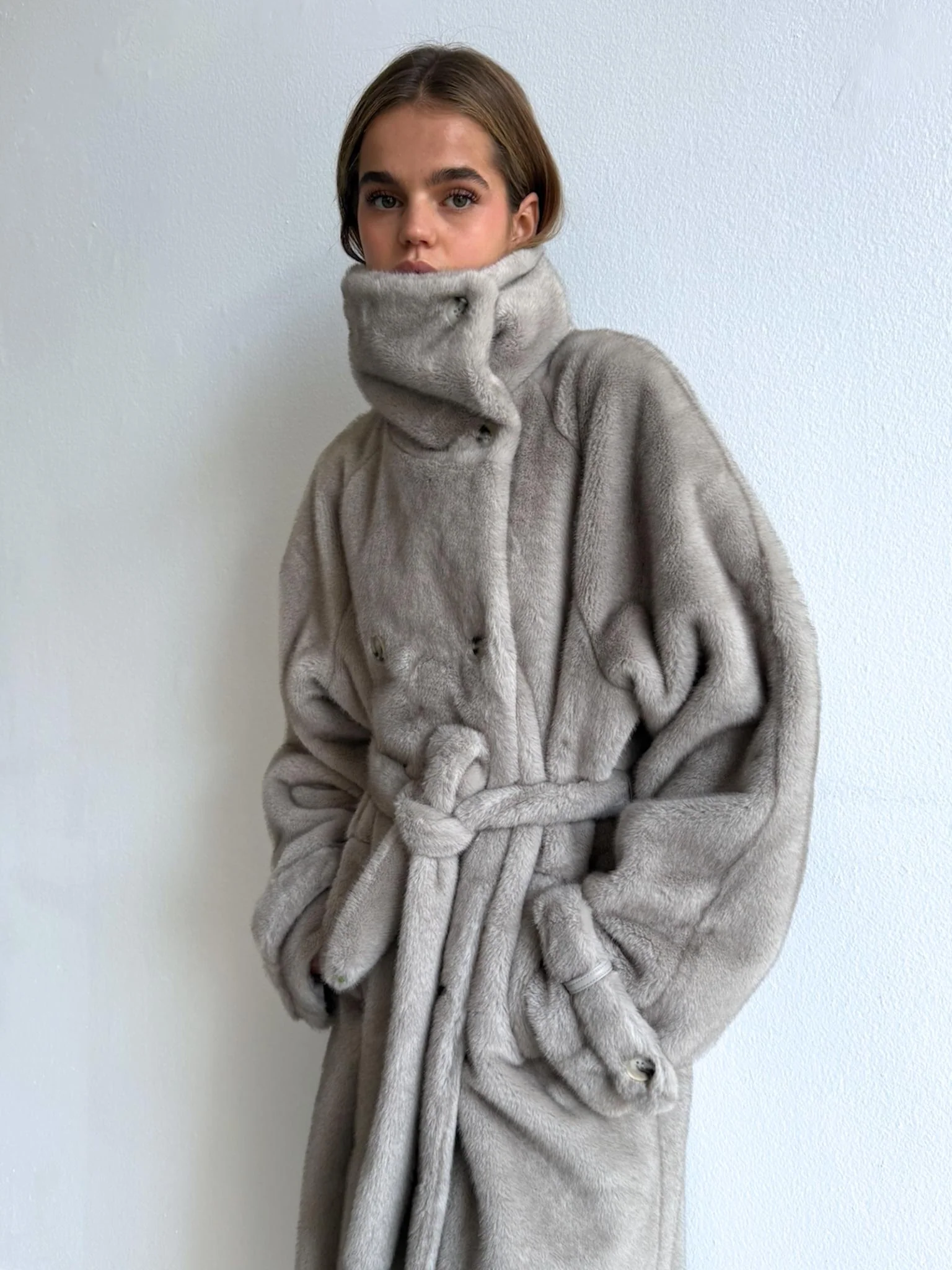 ATLAS COAT - LIGHT GREY - Image 2