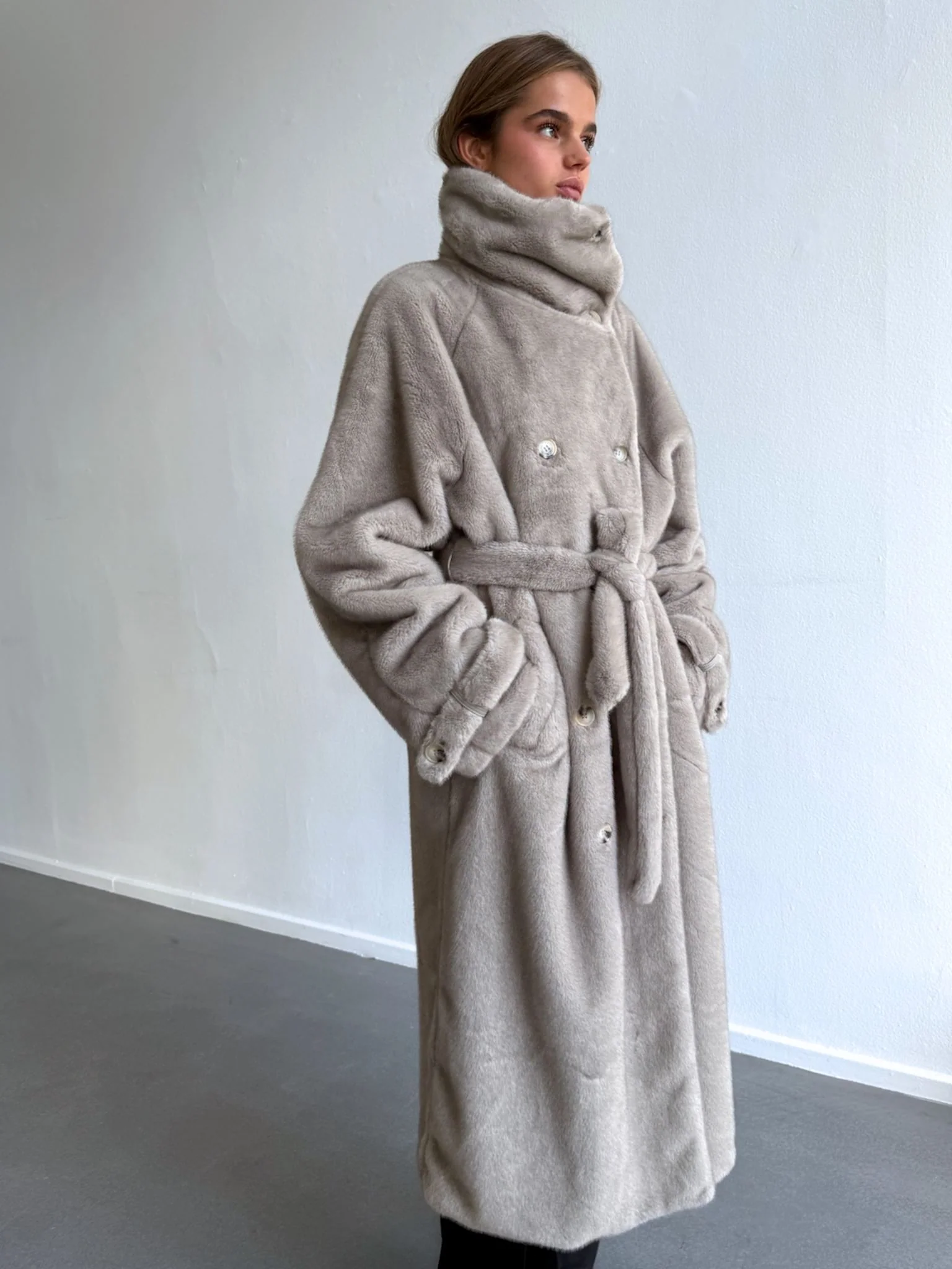 ATLAS COAT - LIGHT GREY - Image 3
