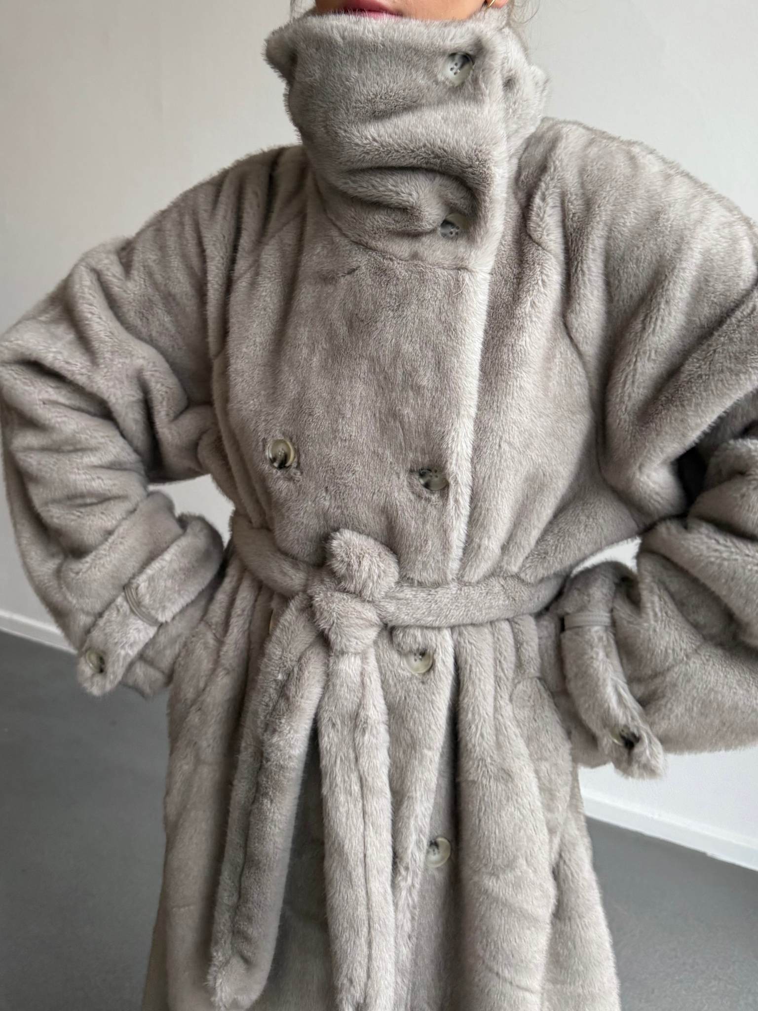 ATLAS COAT - LIGHT GREY - Image 7