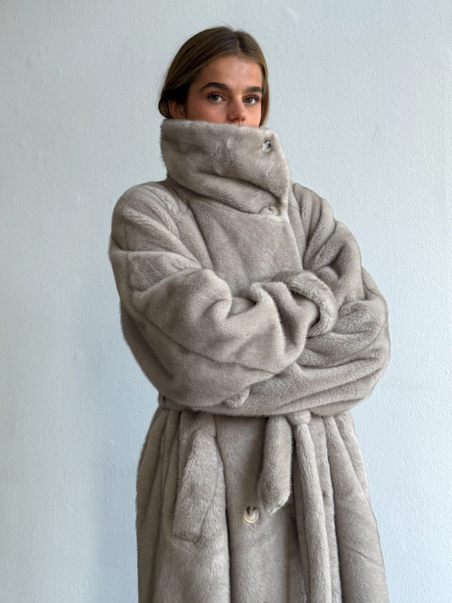 ATLAS COAT - LIGHT GREY - Image 8