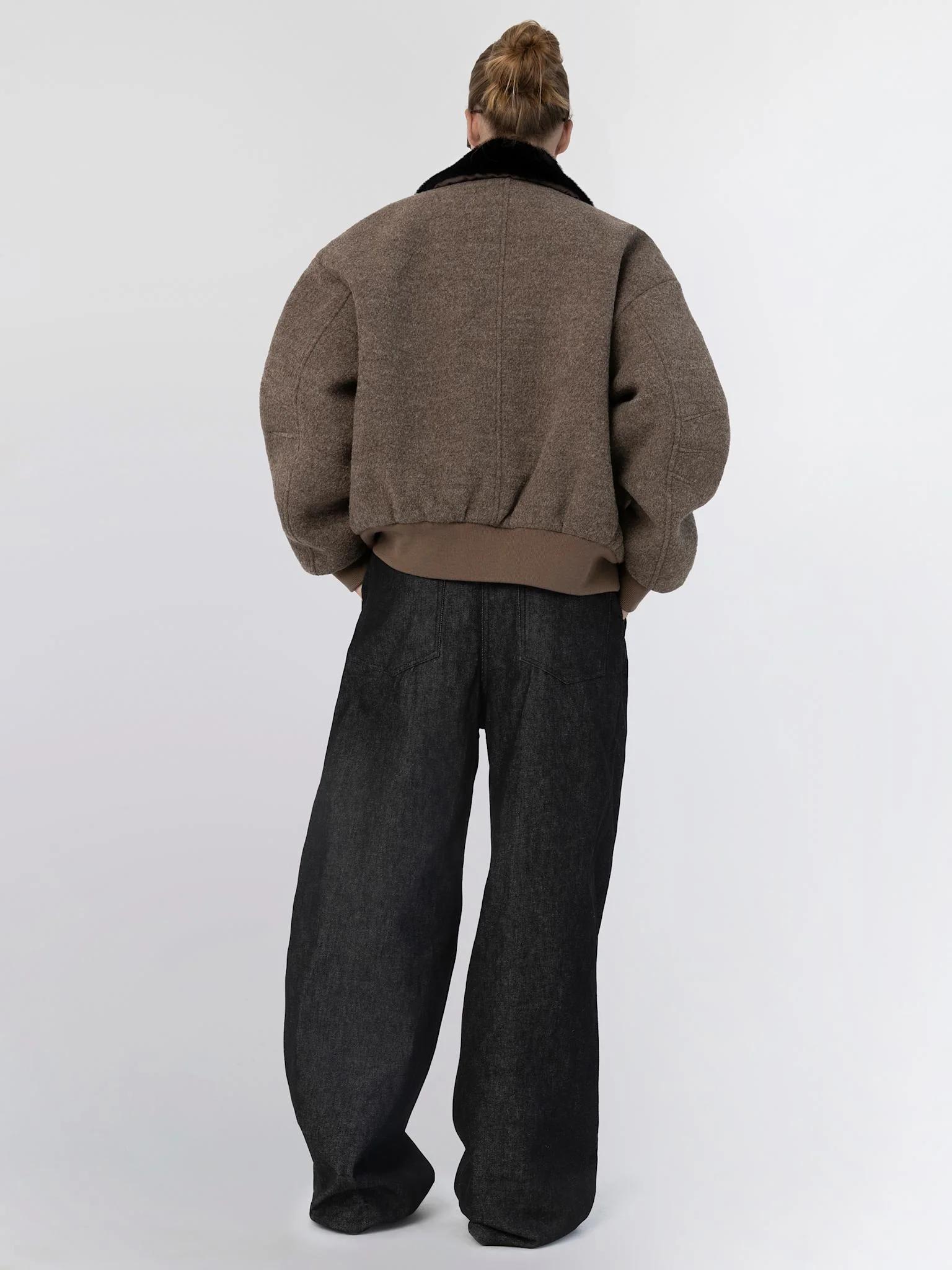 AVERY BOBMER JACKET - BROWN/BLACK - Image 4