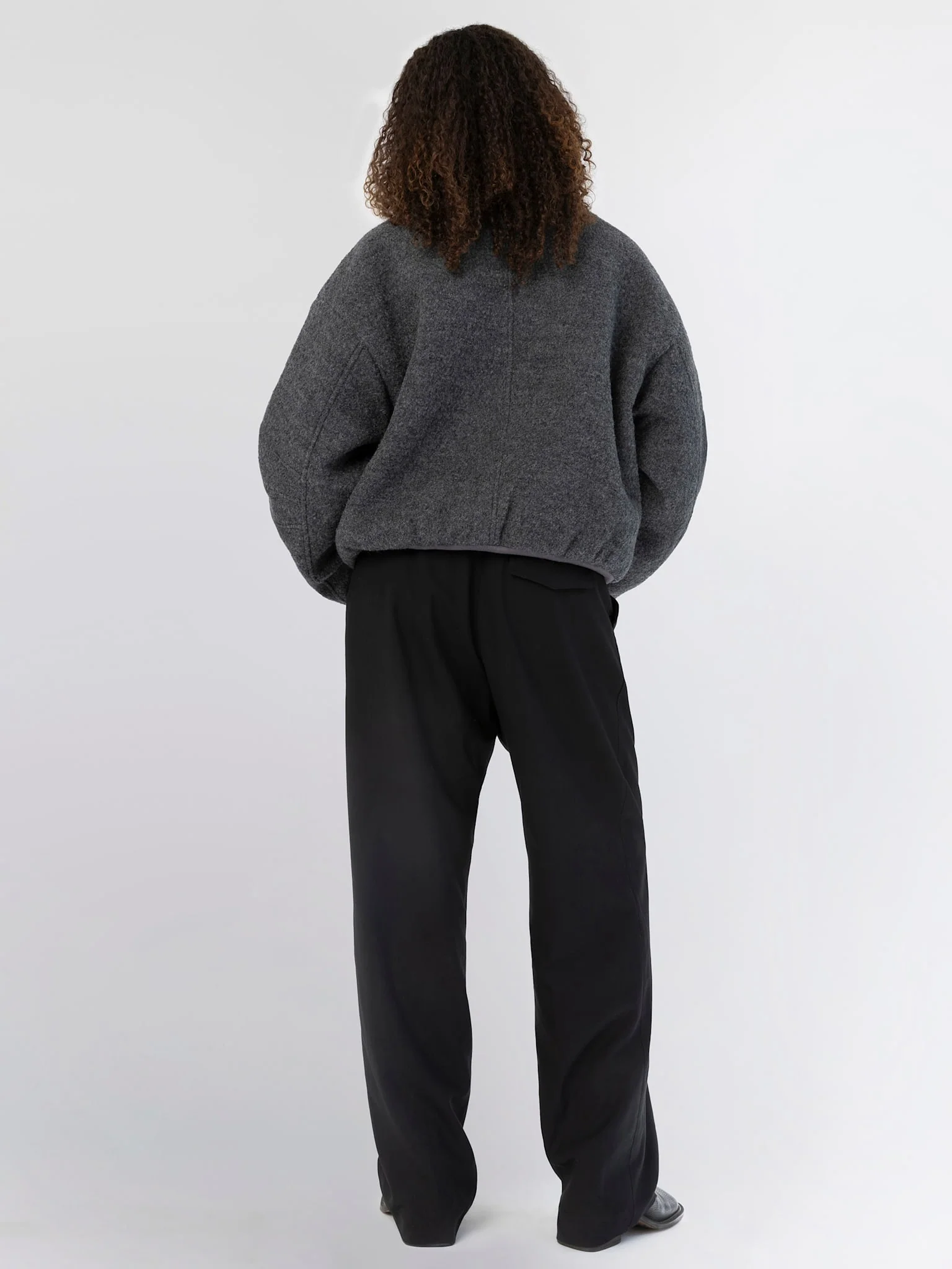 AVERY BOMBER JACKET - GREY/BROWN - Image 6