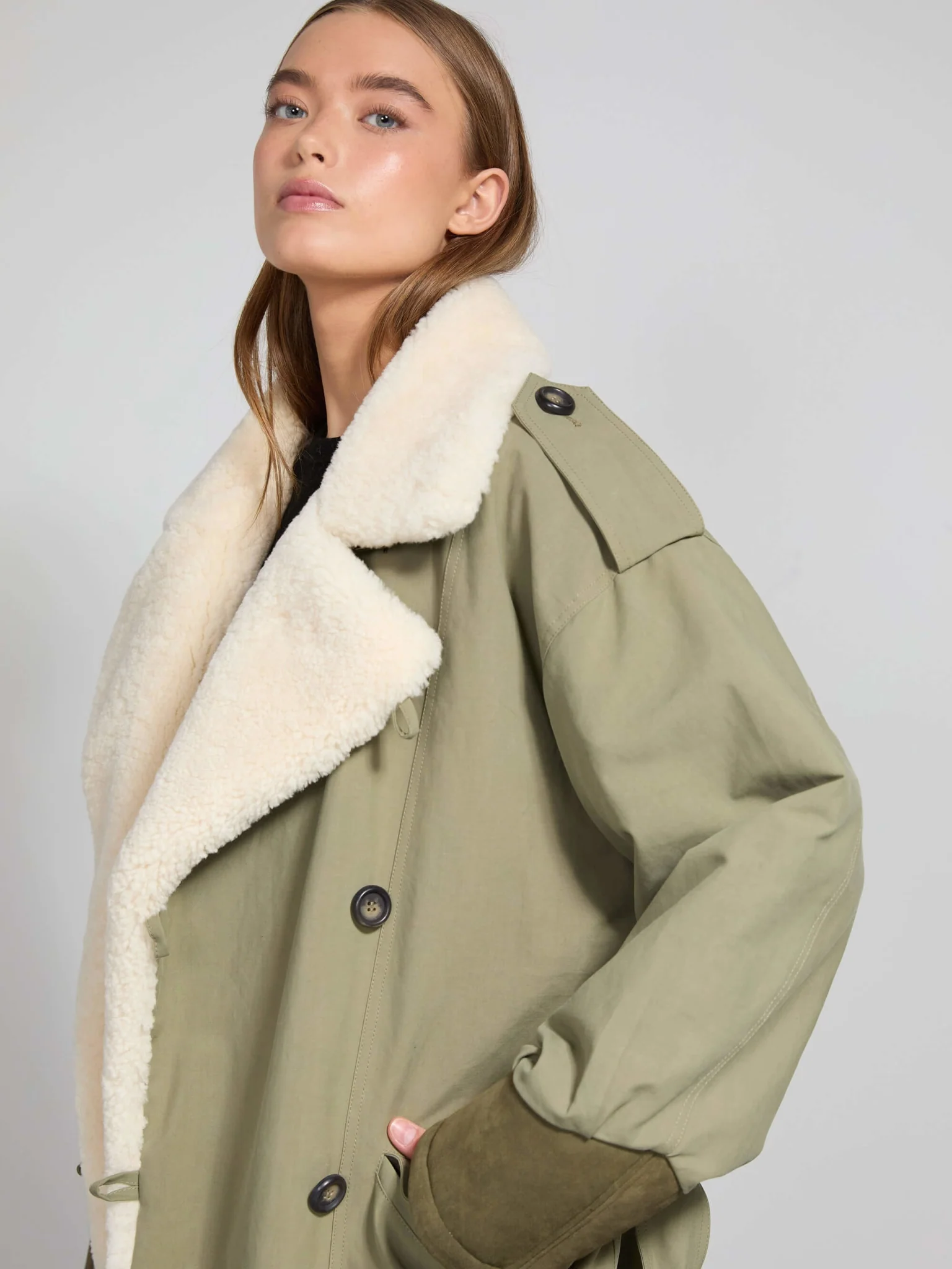 BARLIE COAT - ARMY - Image 3