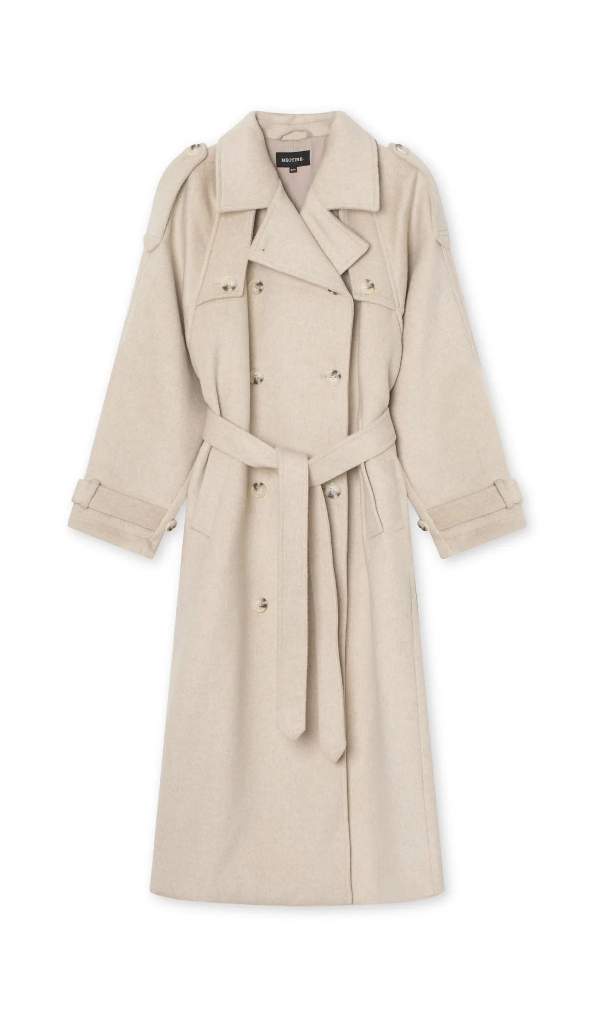BEA WOOL COAT - BEIGE - Image 5