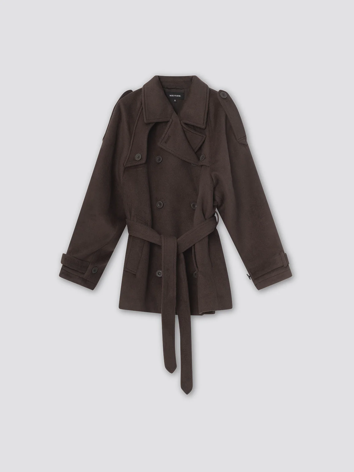 BEA WOOL JACKET - BROWN