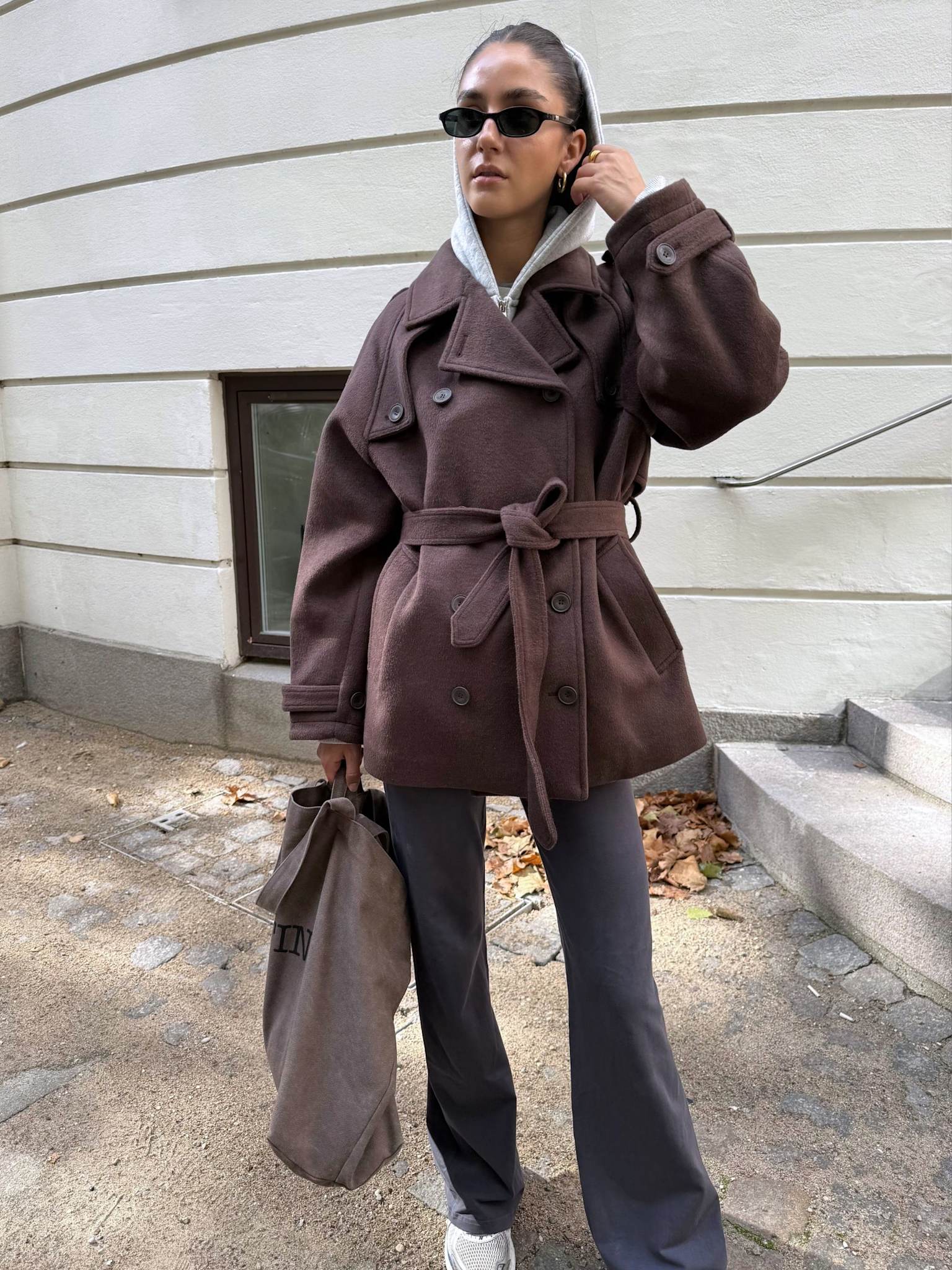 BEA WOOL JACKET - BROWN - Image 3