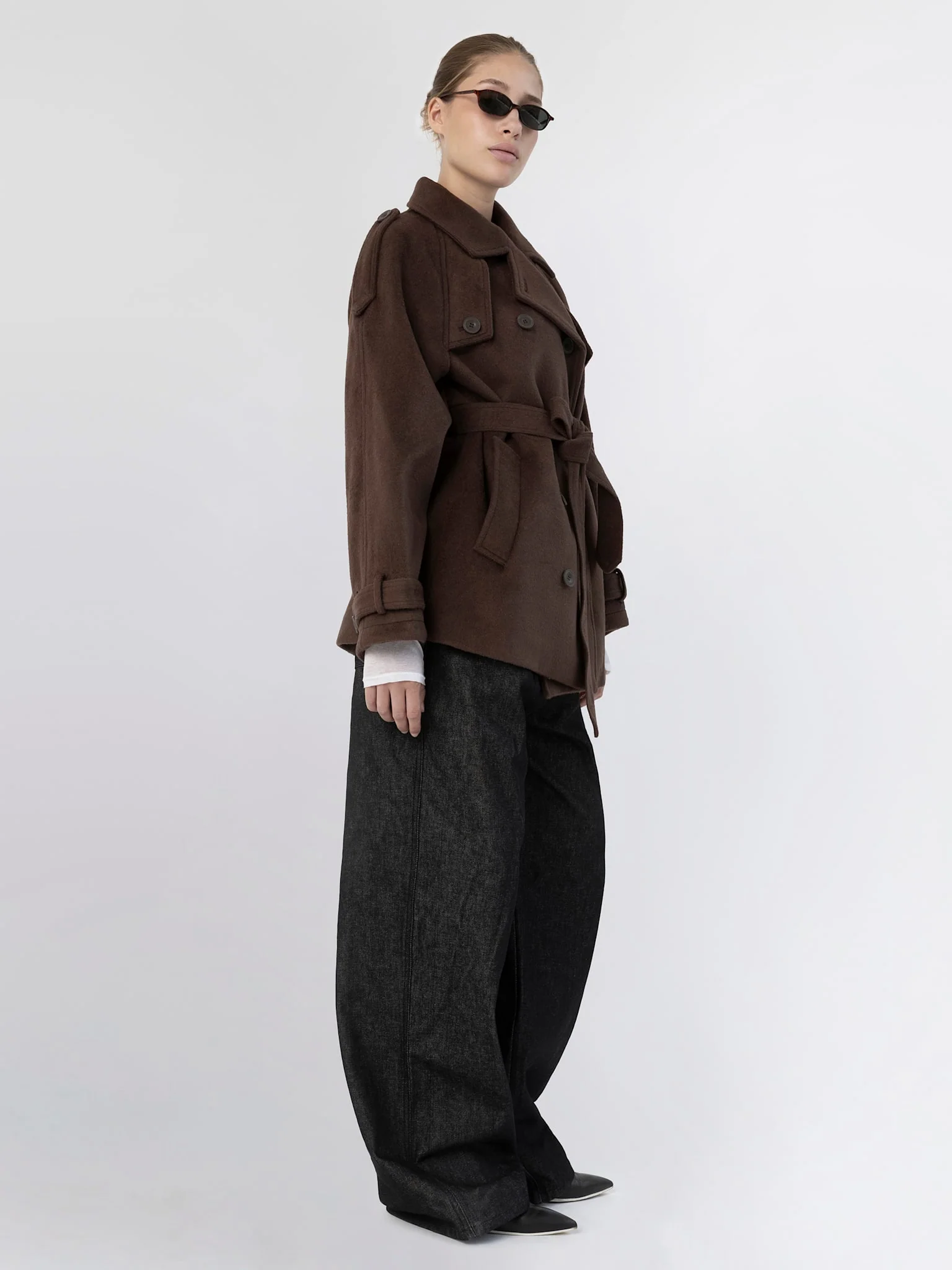 BEA WOOL JACKET - BROWN - Image 6