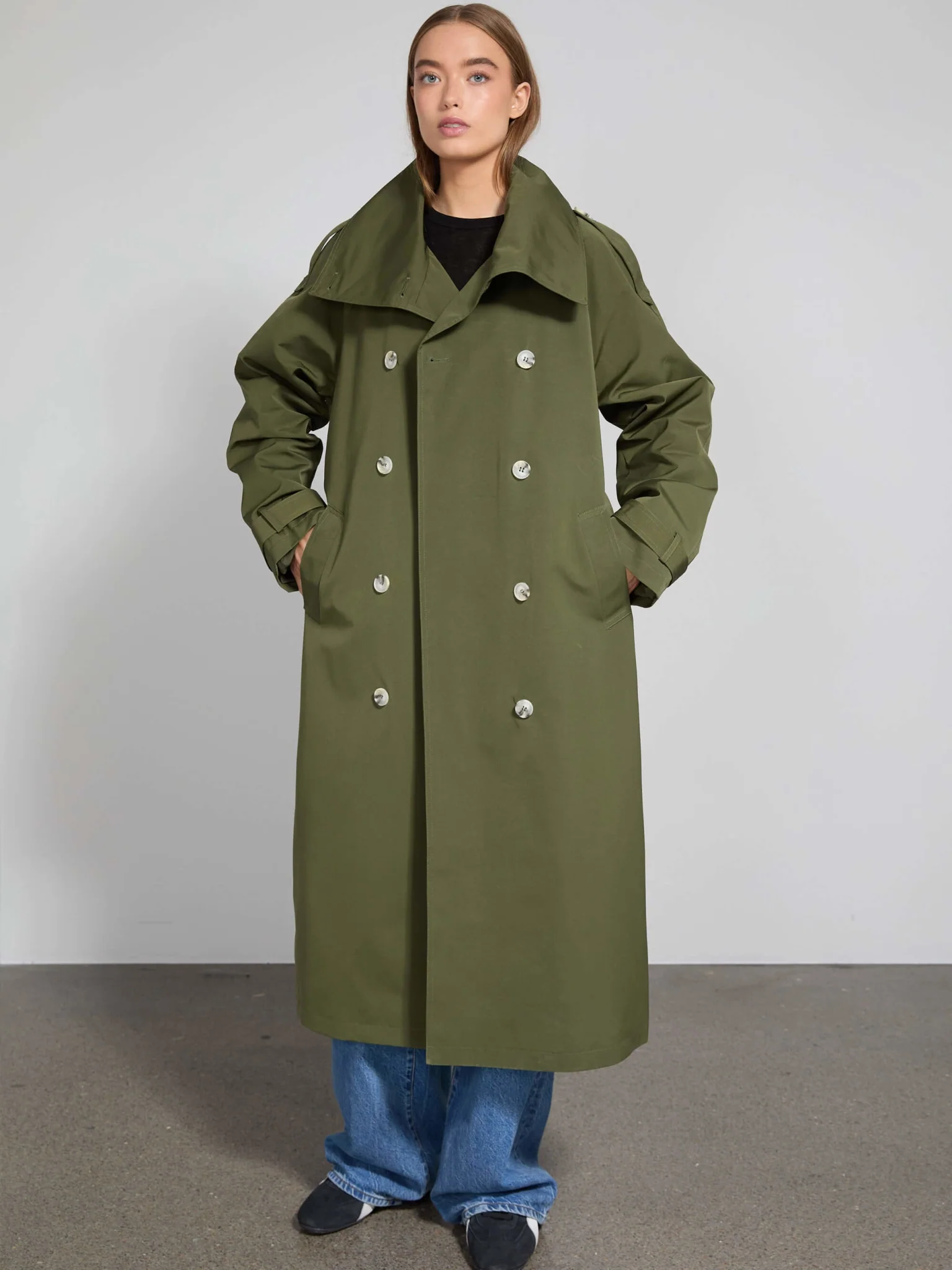 BELLO NYLON COAT - ARMY - Image 3