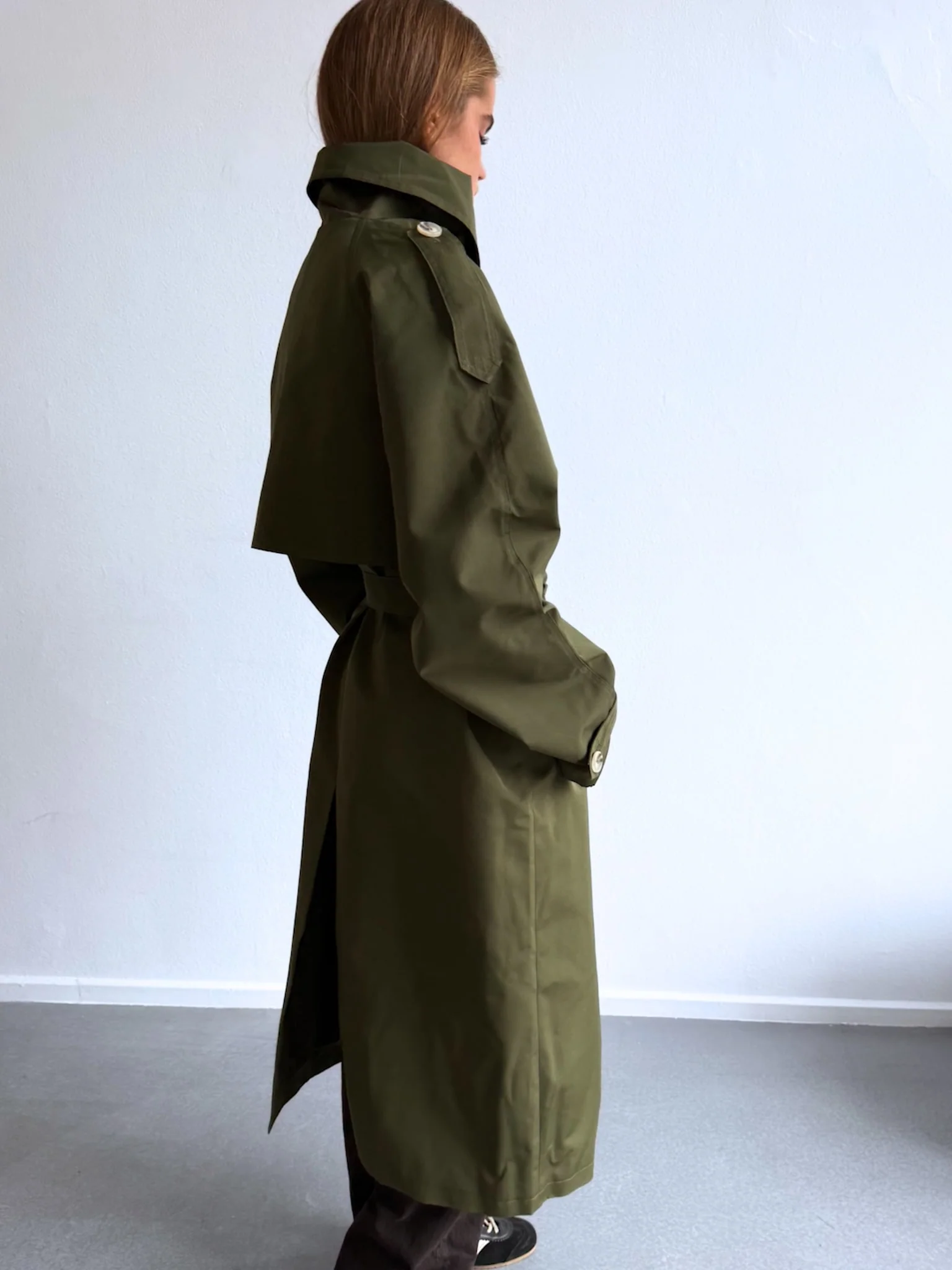 BELLO NYLON COAT - ARMY - Image 4