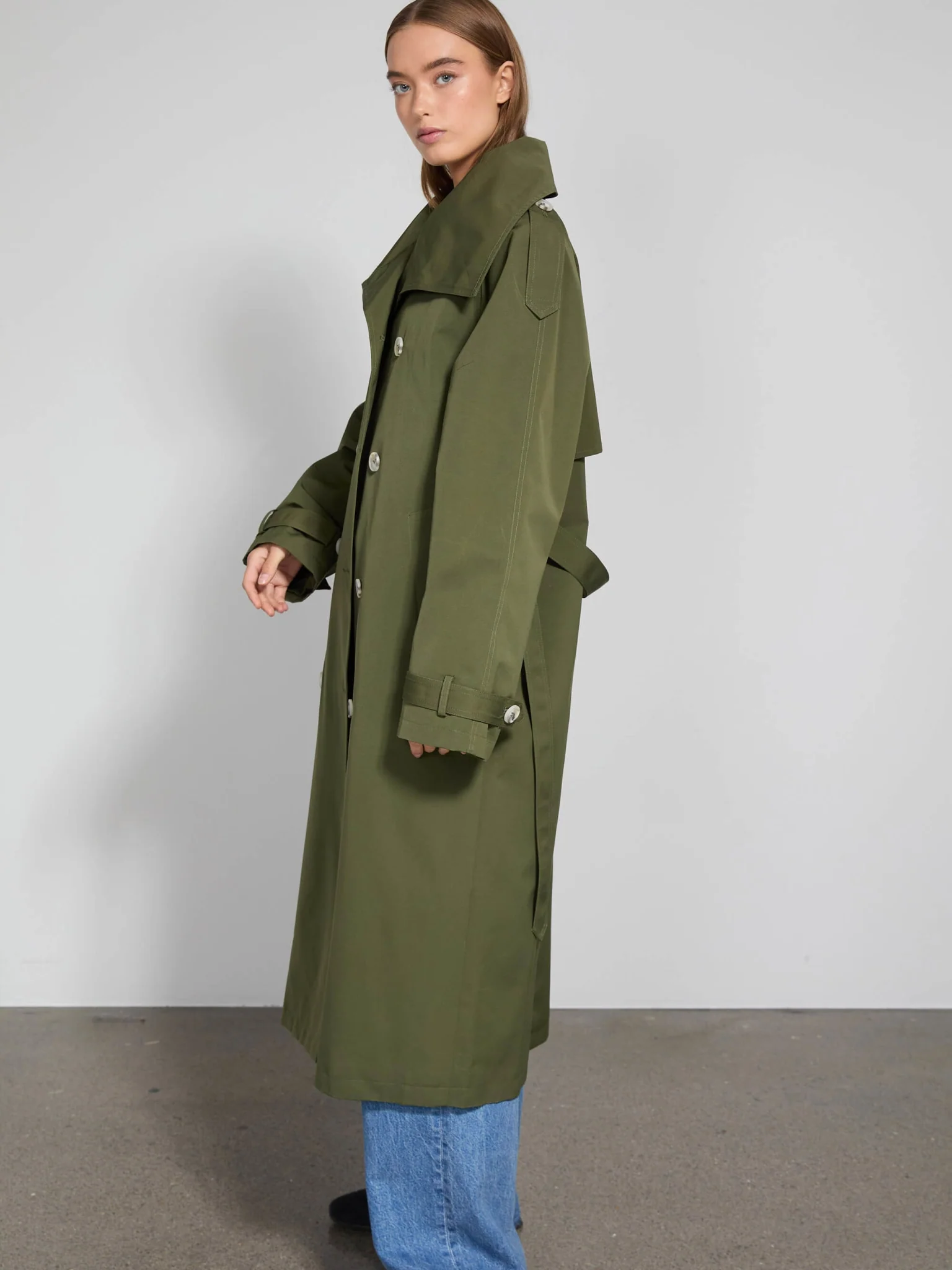 BELLO NYLON COAT - ARMY - Image 7