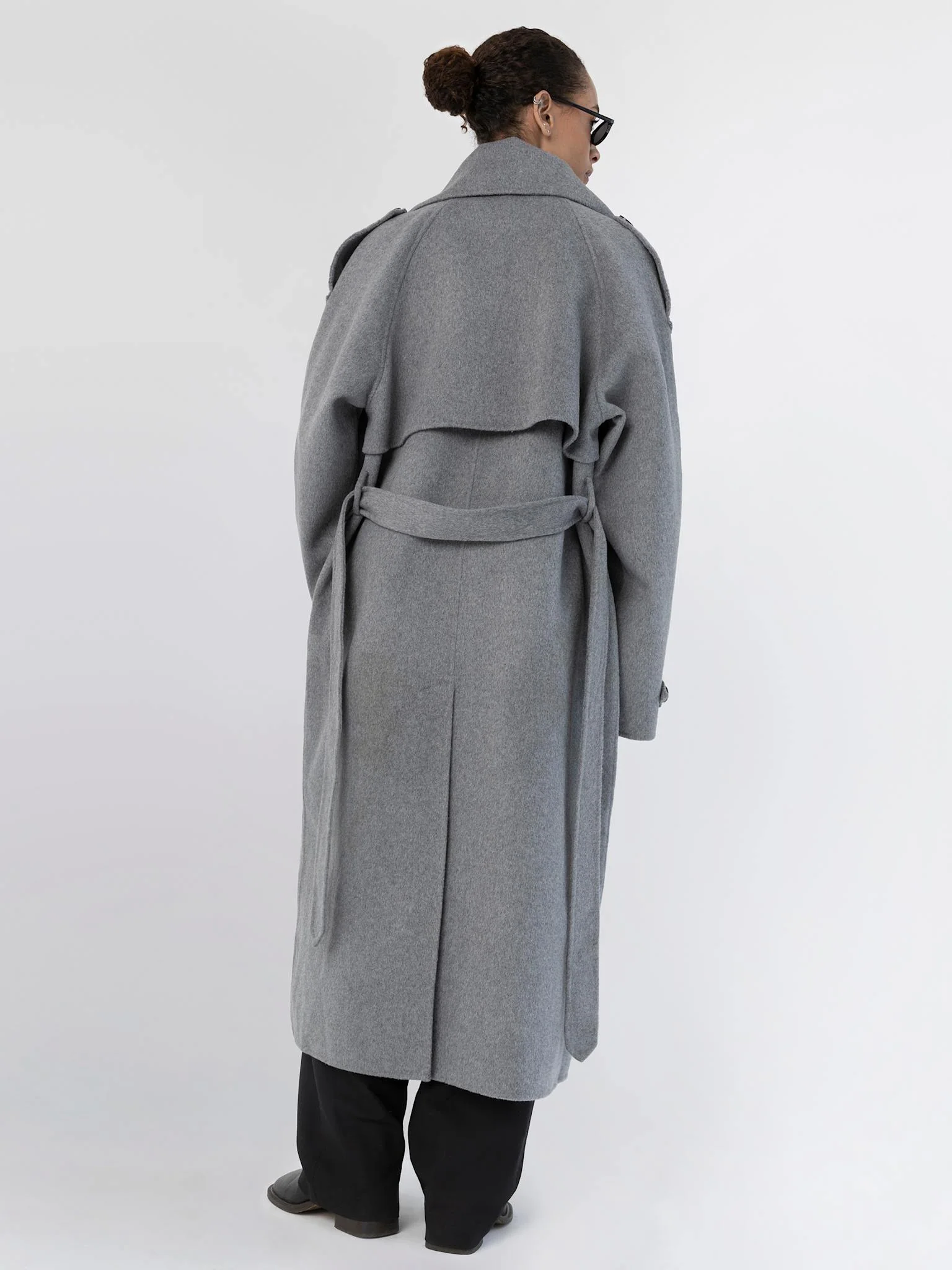 BELLO WOOL COAT - GREY - Image 3
