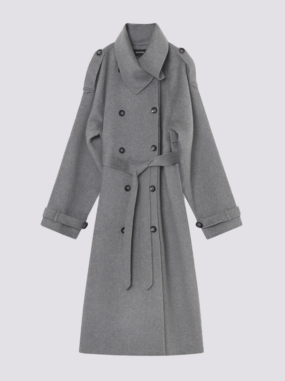 BELLO WOOL COAT - GREY - Image 4