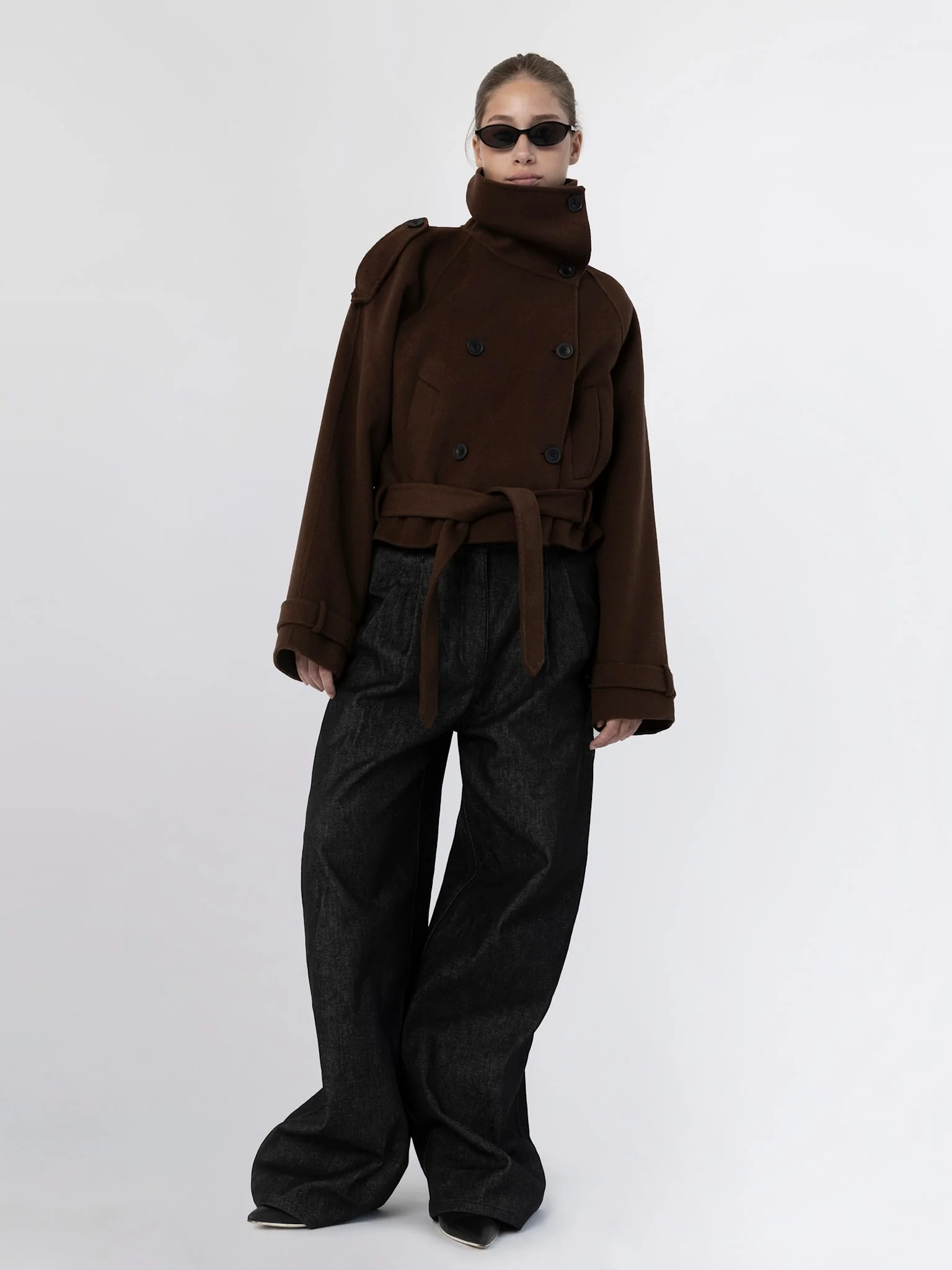 BELLO WOOL JACKET BROWN - Image 3