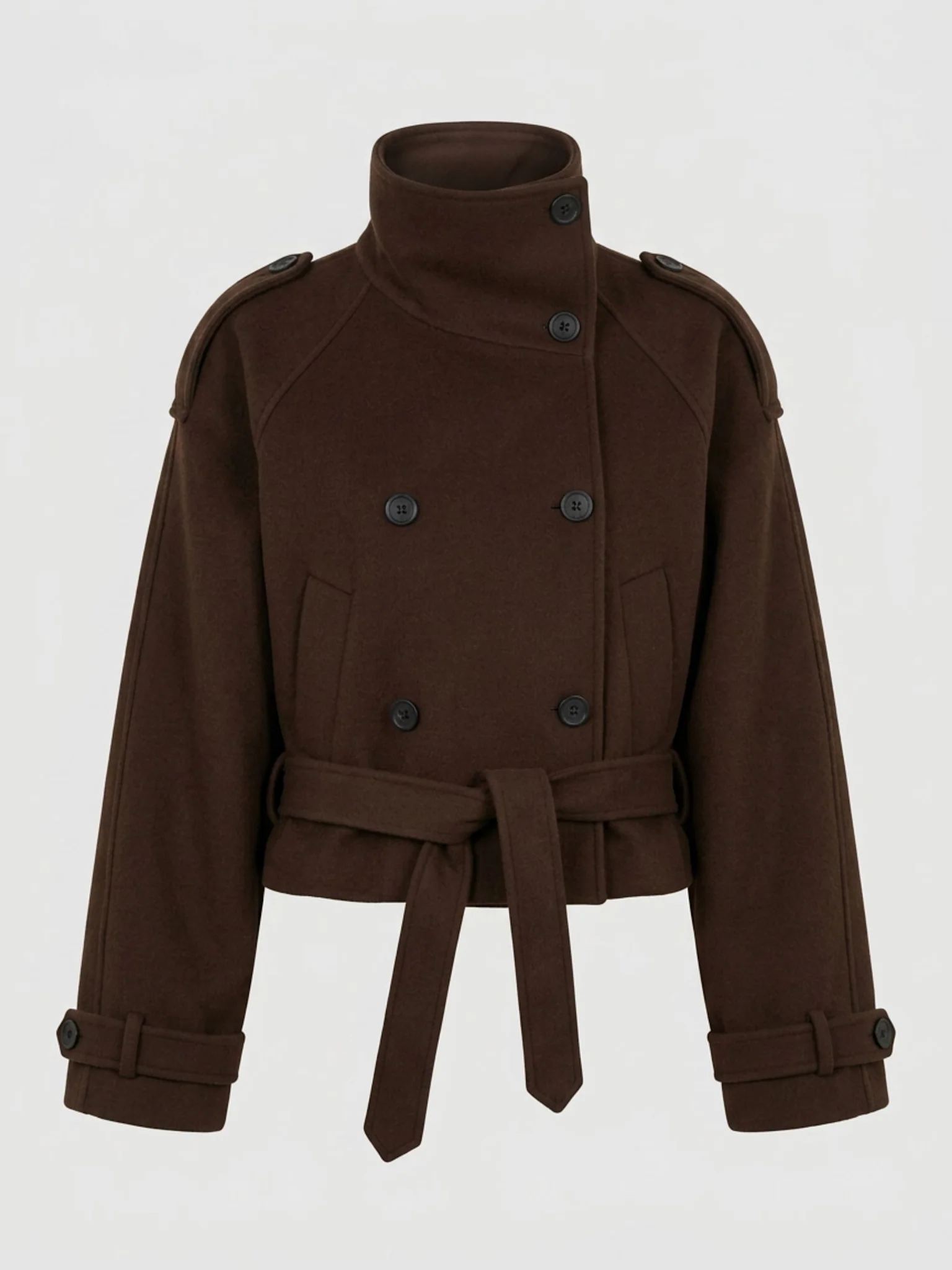 BELLO WOOL JACKET BROWN - Image 5