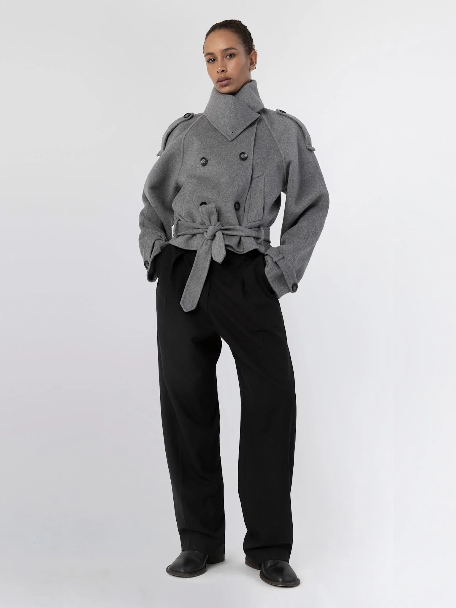 BELLO WOOL JACKET GREY - Image 4