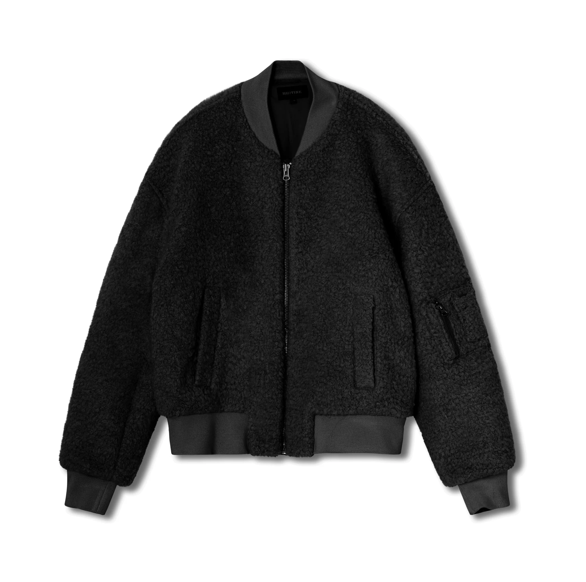 BIANCA WOOL BOUCLE - BLACK - Image 4