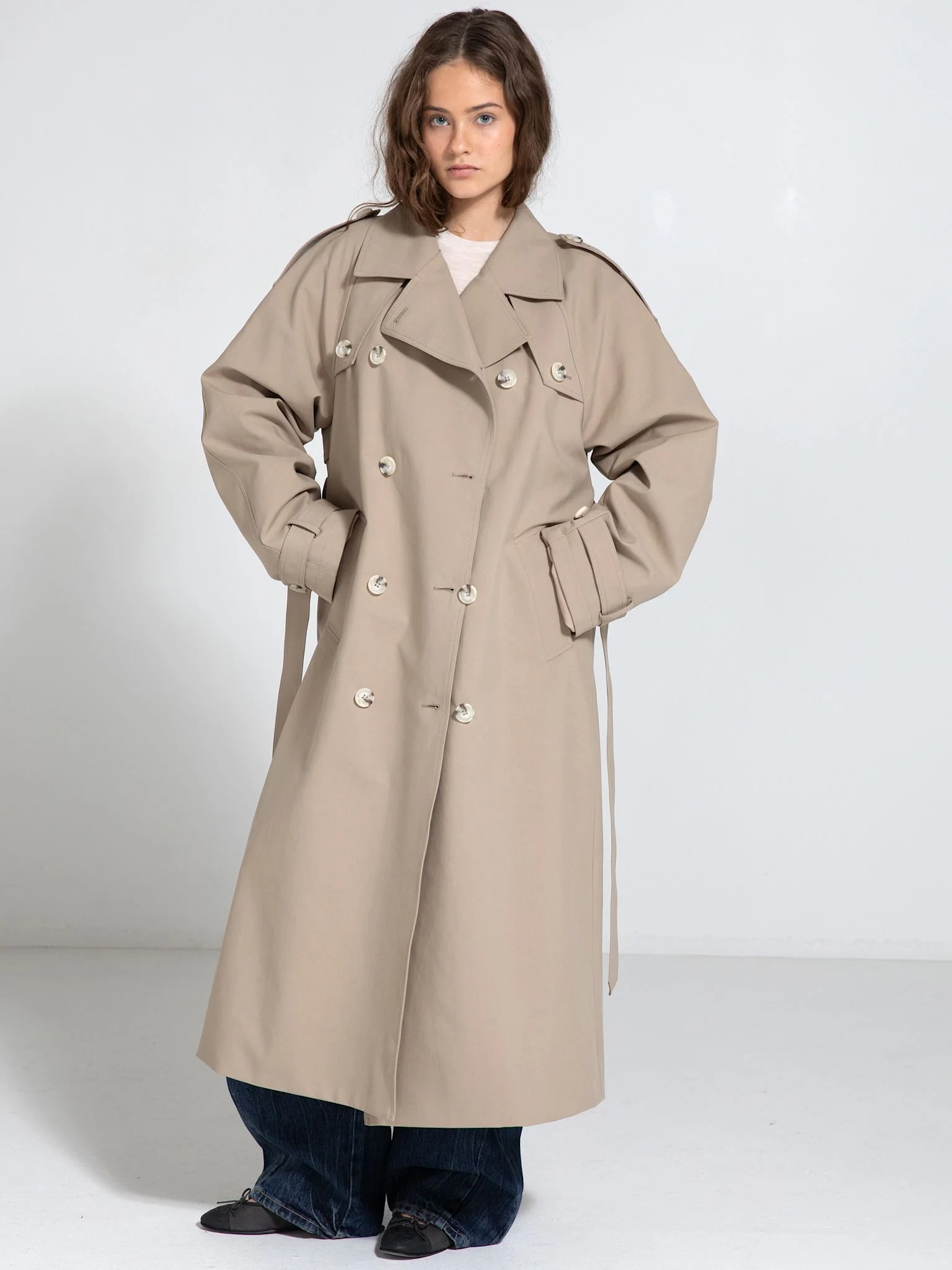 BOBBY CANVAS COAT - BEIGE - Image 3