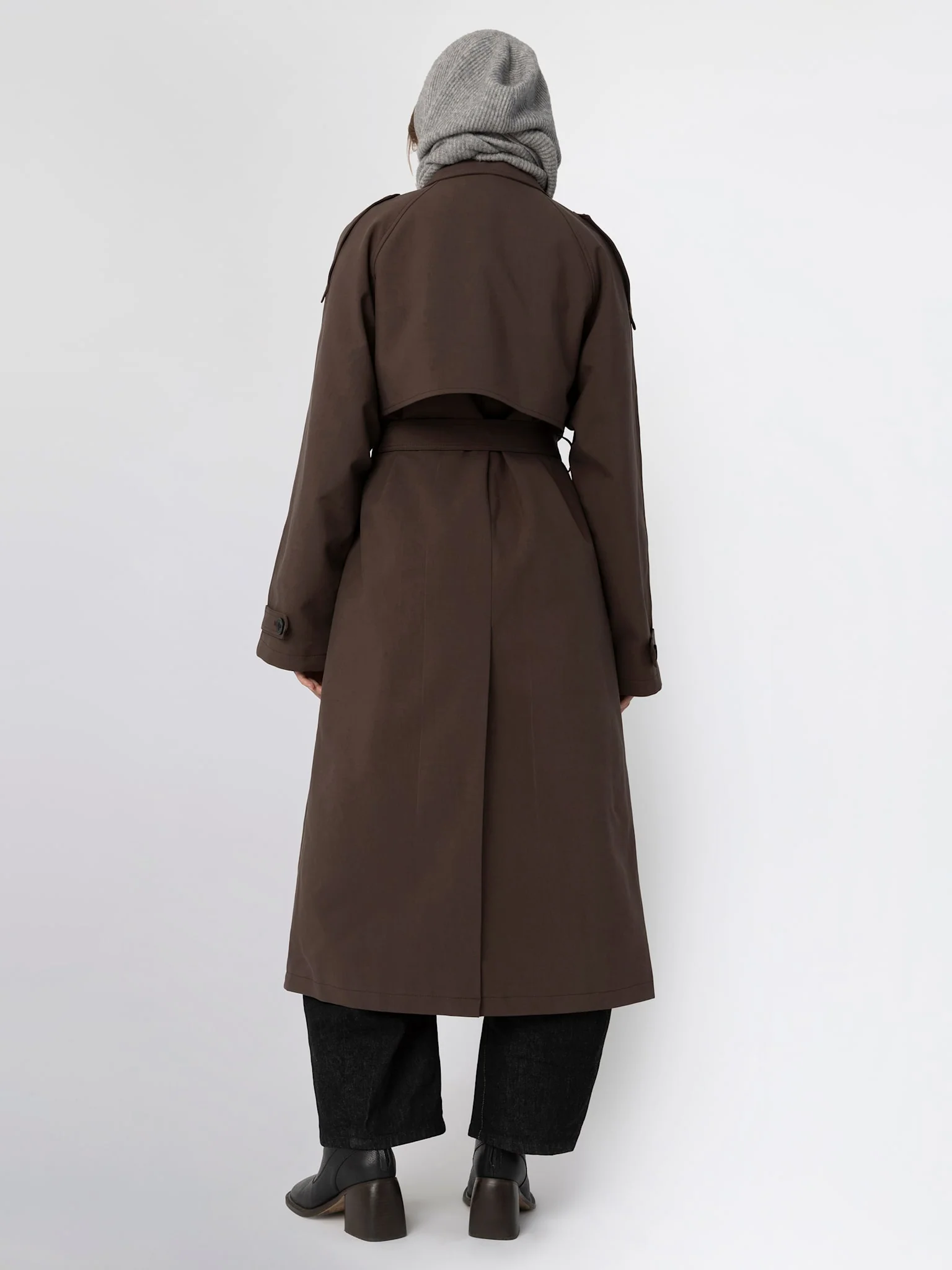 BOBBY CANVAS COAT - BROWN - Image 4