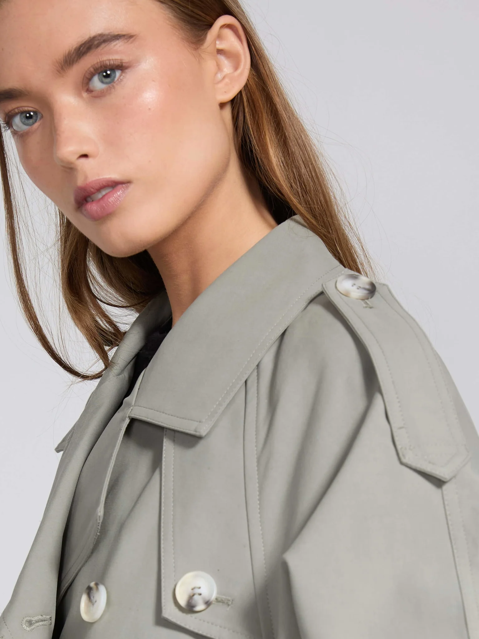 BOBBY CANVAS COAT - GREY - Image 3