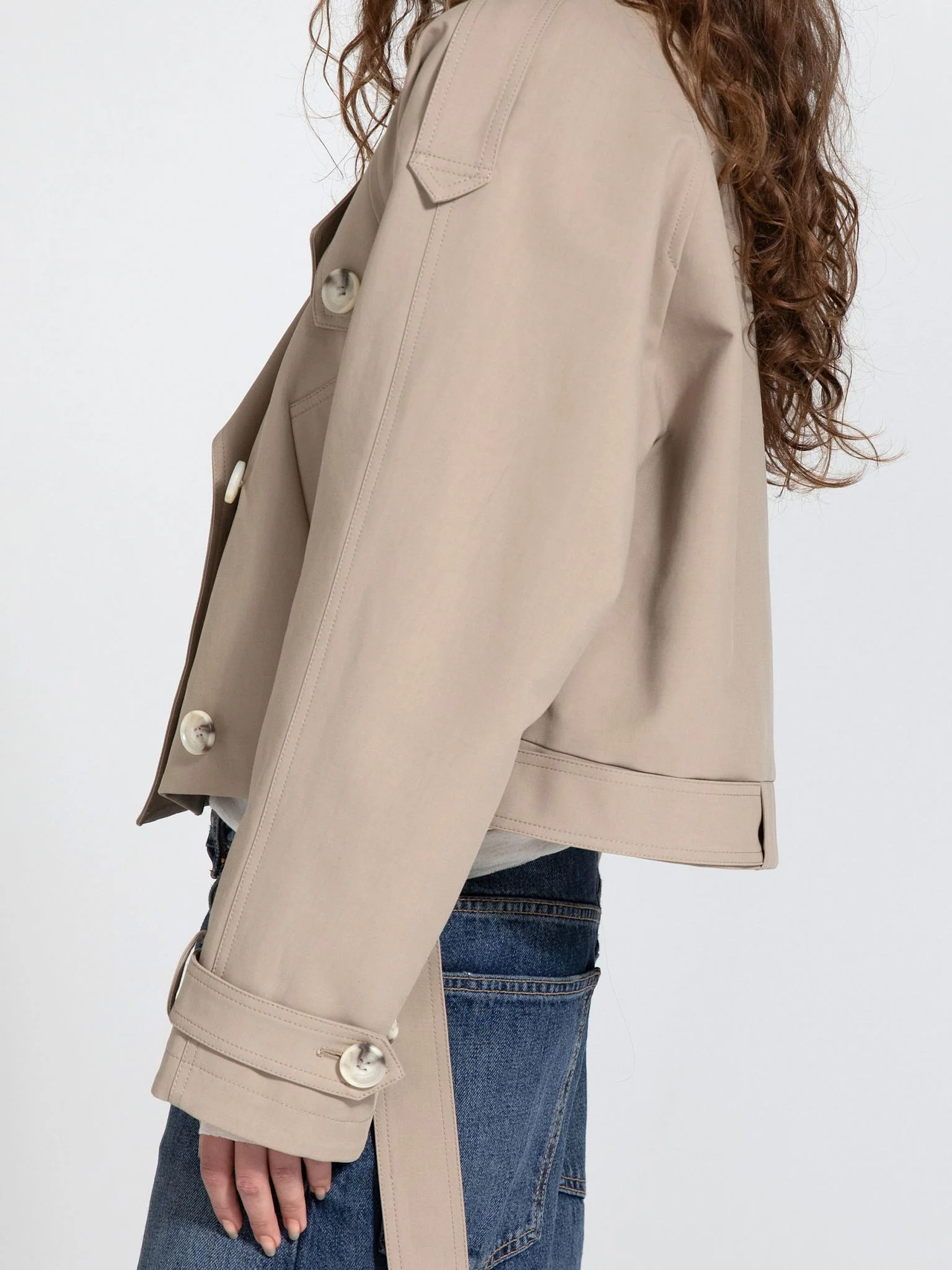 BOBBY CANVAS JACKET - BEIGE - Image 3
