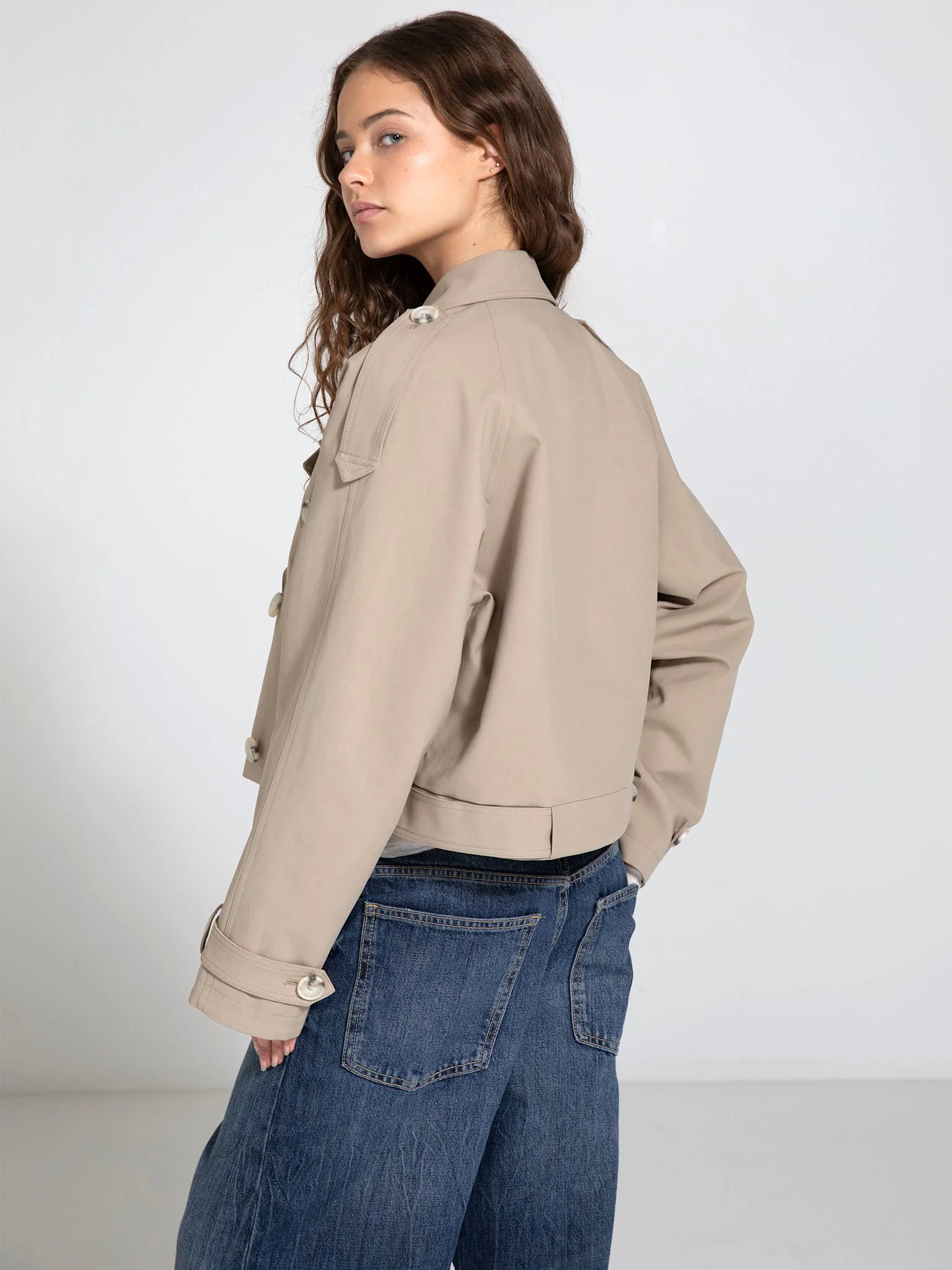 BOBBY CANVAS JACKET - BEIGE - Image 4