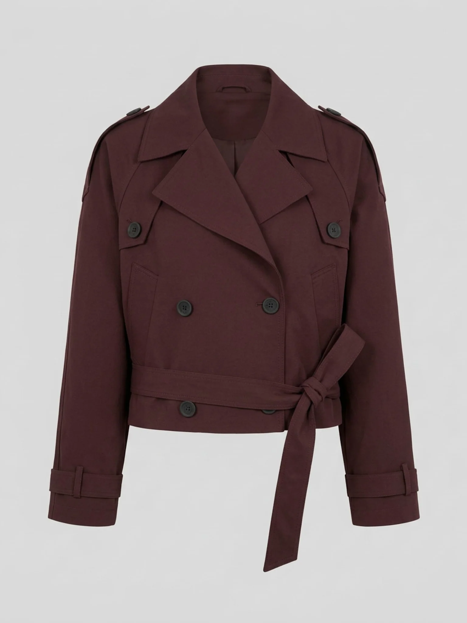 BOBBY CANVAS JACKET - BURGUNDY - Image 5
