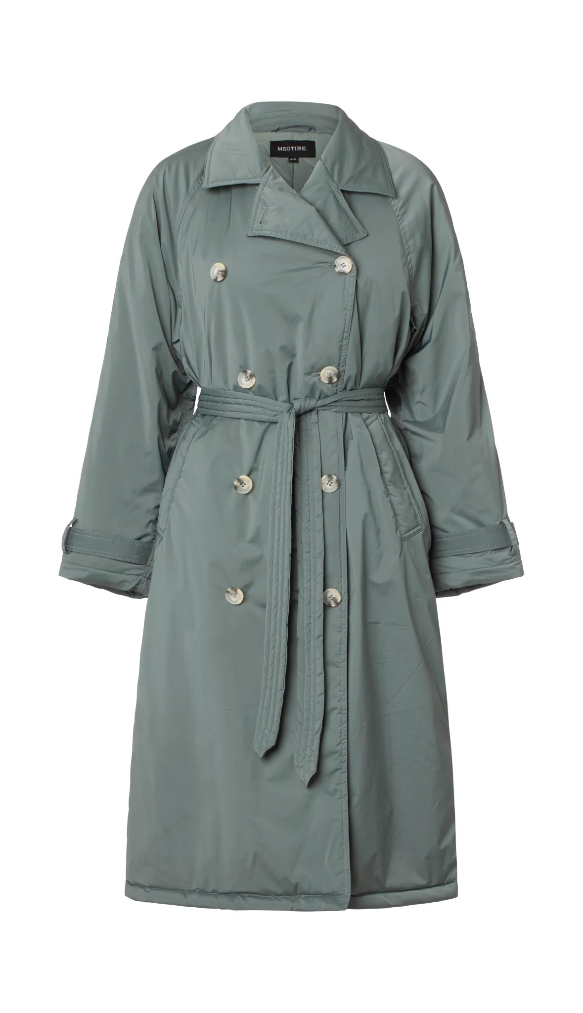 BOBBY CANVAS TRENCH COAT - GREEN - Image 4