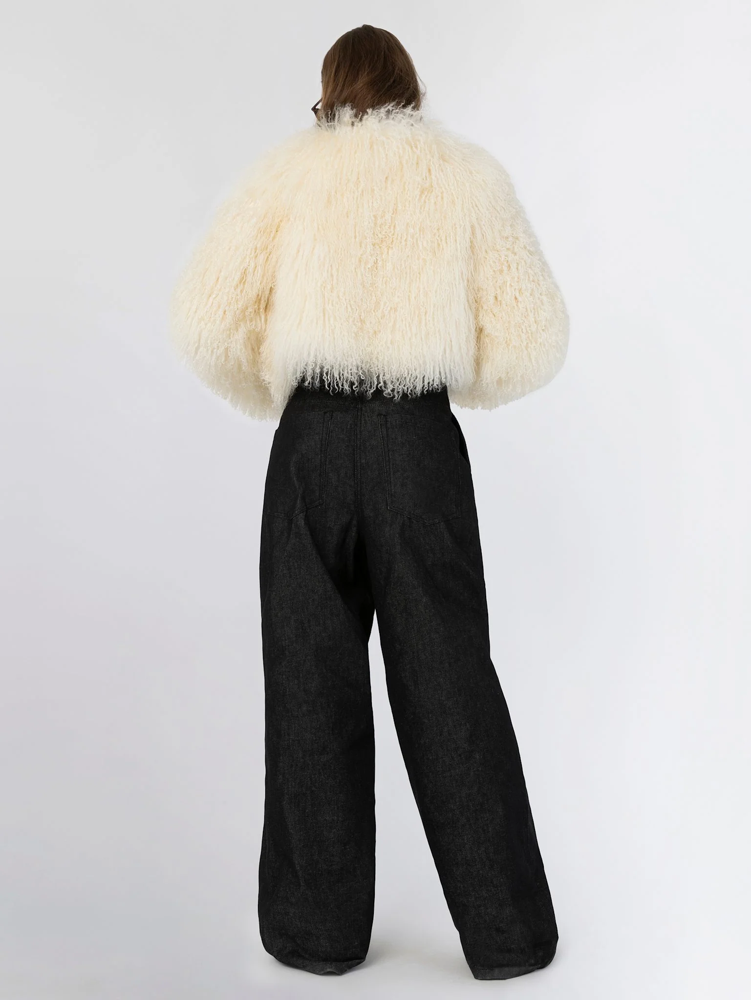 CARLY CROPPED JACKET - CREME - Image 6