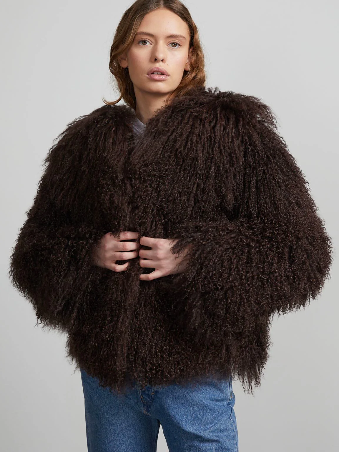 CARLY JACKET - DARK BROWN - Image 3