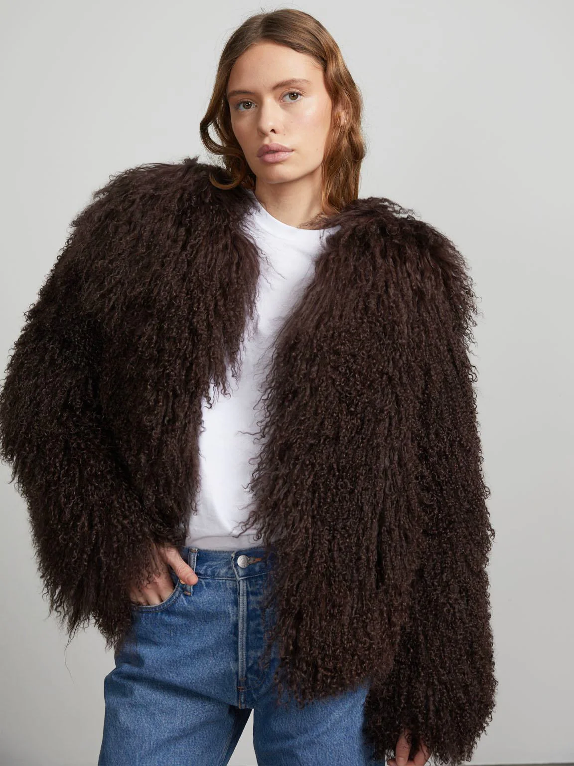CARLY JACKET - DARK BROWN - Image 4