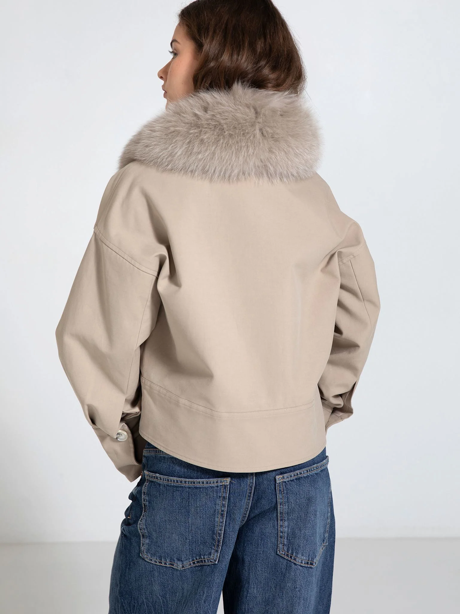 CHARLIE CANVAS JACKET - BEIGE - Image 4