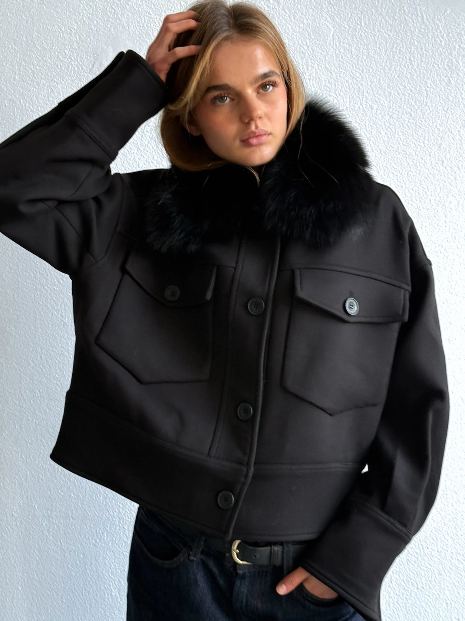 CHARLIE JACKET - BLACK - Image 6