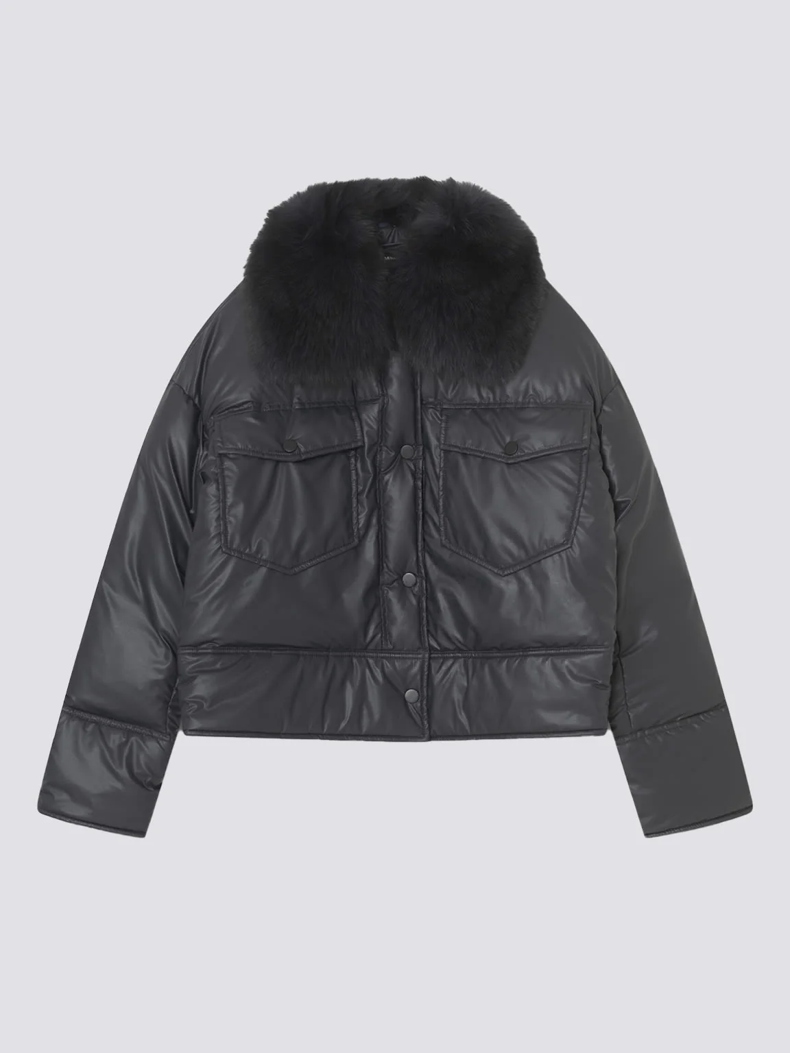 CHARLIE PUFFER JACKET - BLACK - Image 5