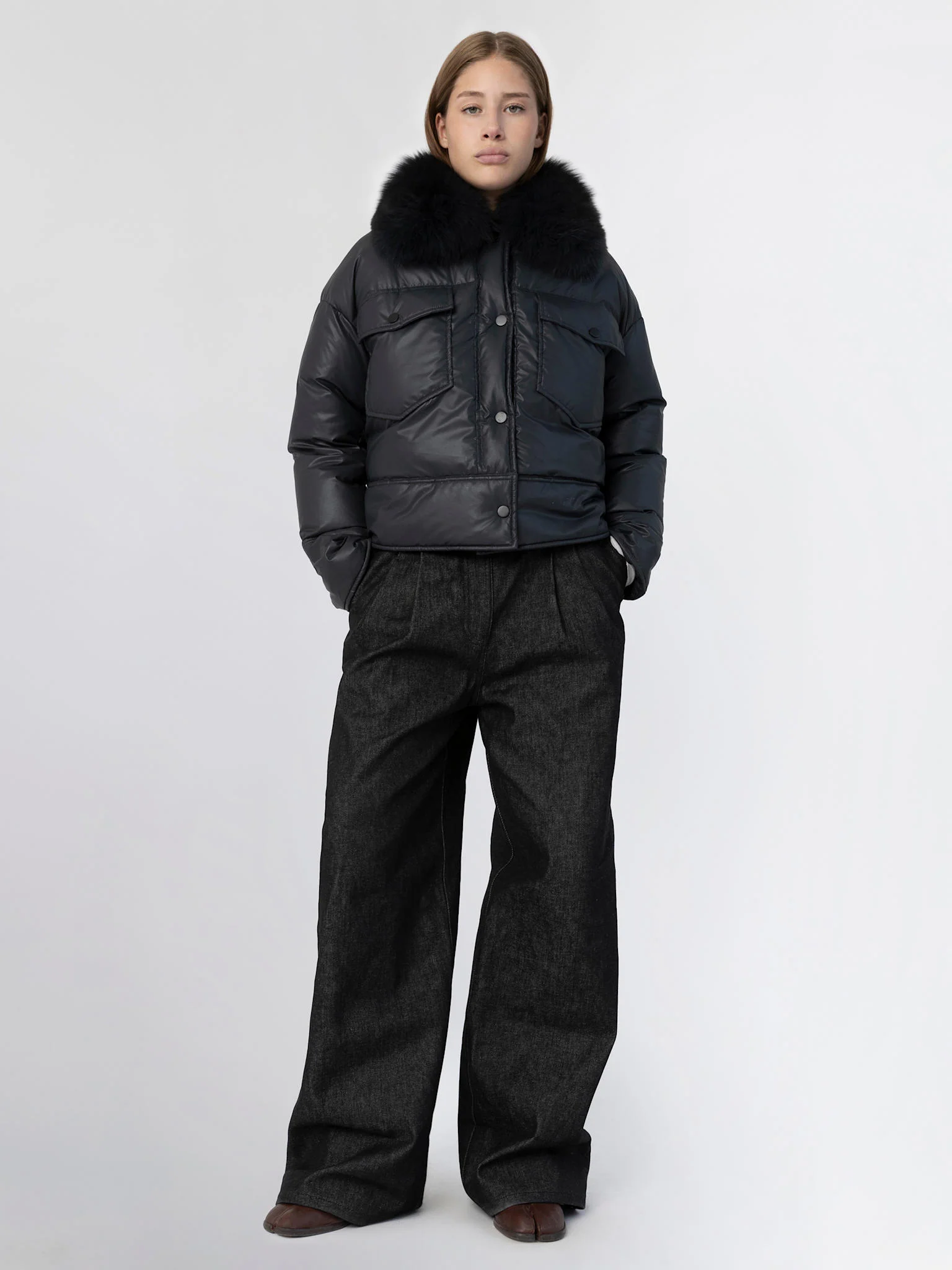 CHARLIE PUFFER JACKET - NAVY - Image 3