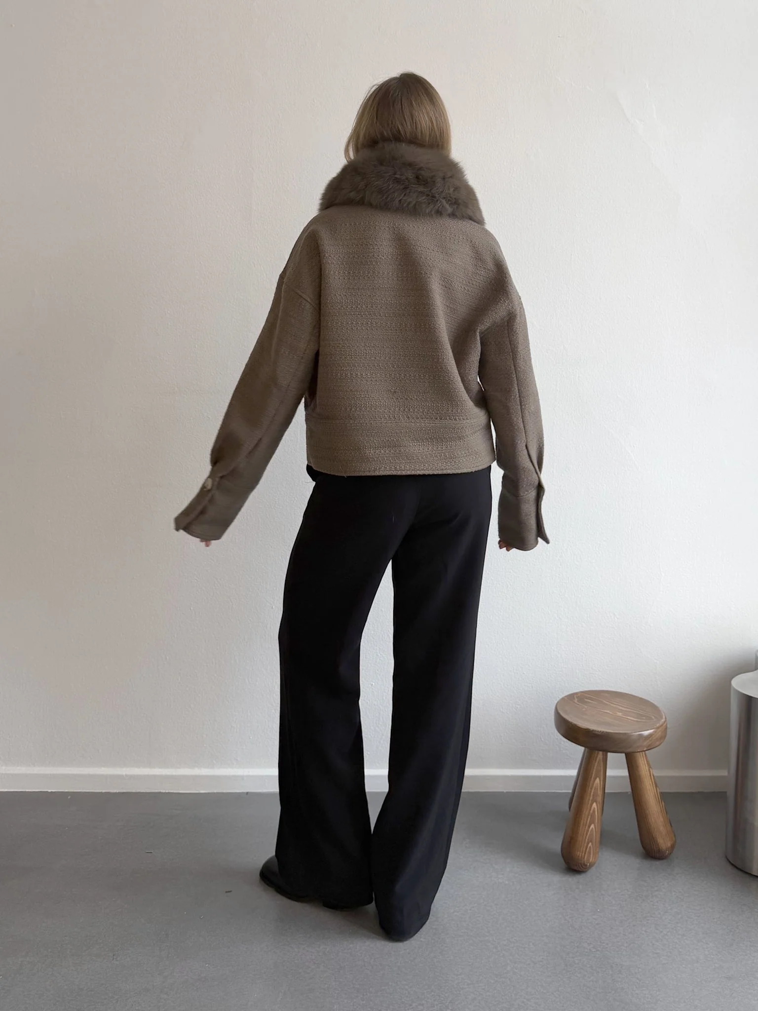 CHARLIE TWEED JACKET - ARMY - Image 4