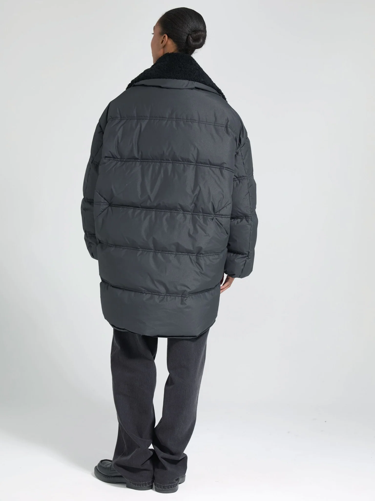 DANNY DOWN COAT - BLACK - Image 4