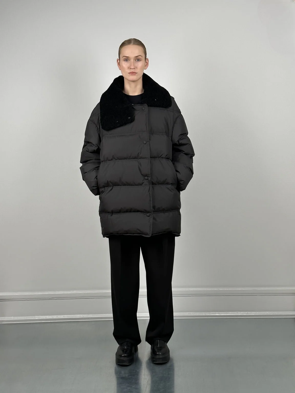 DANNY DOWN COAT - BLACK - Image 5