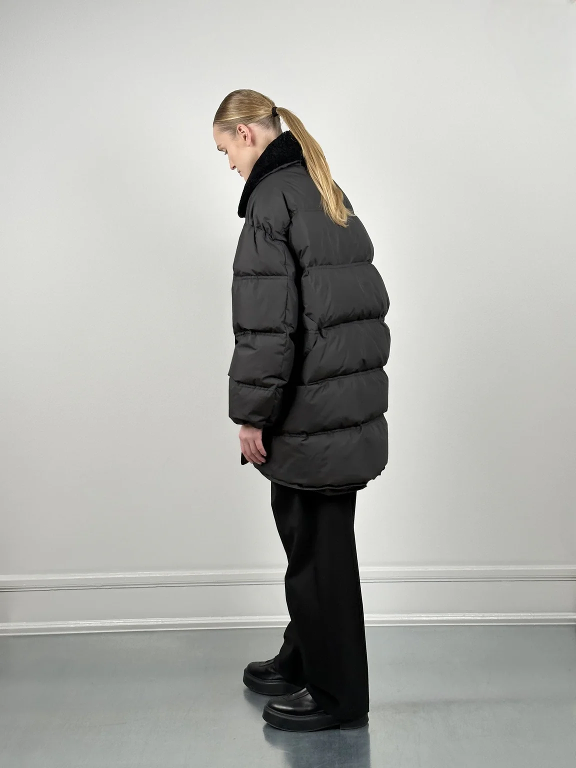 DANNY DOWN COAT - BLACK - Image 6