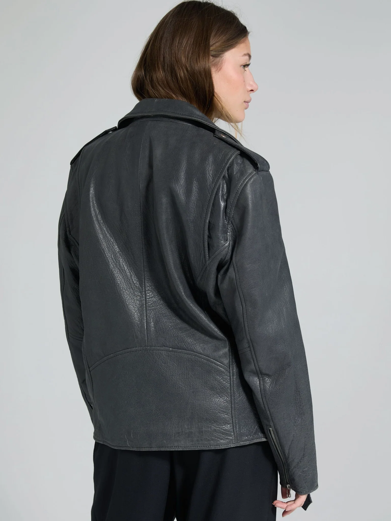DODGE BIKER JACKET - BLACK - Image 4