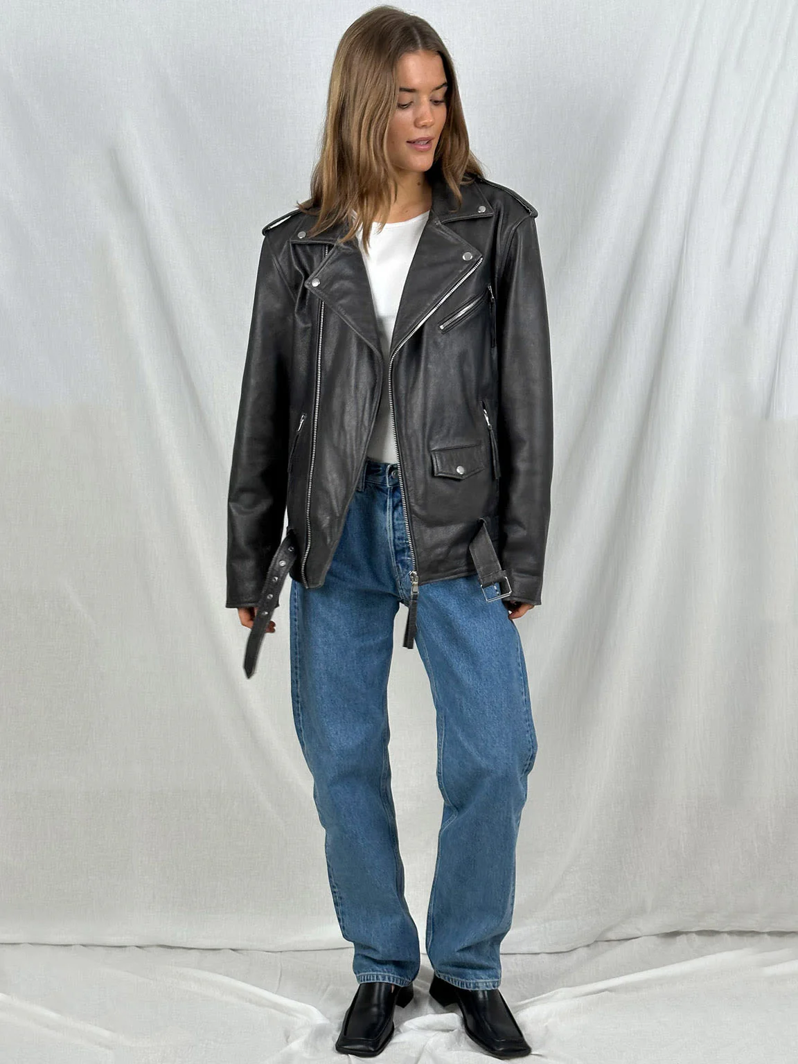 DODGE BIKER JACKET - BLACK - Image 5