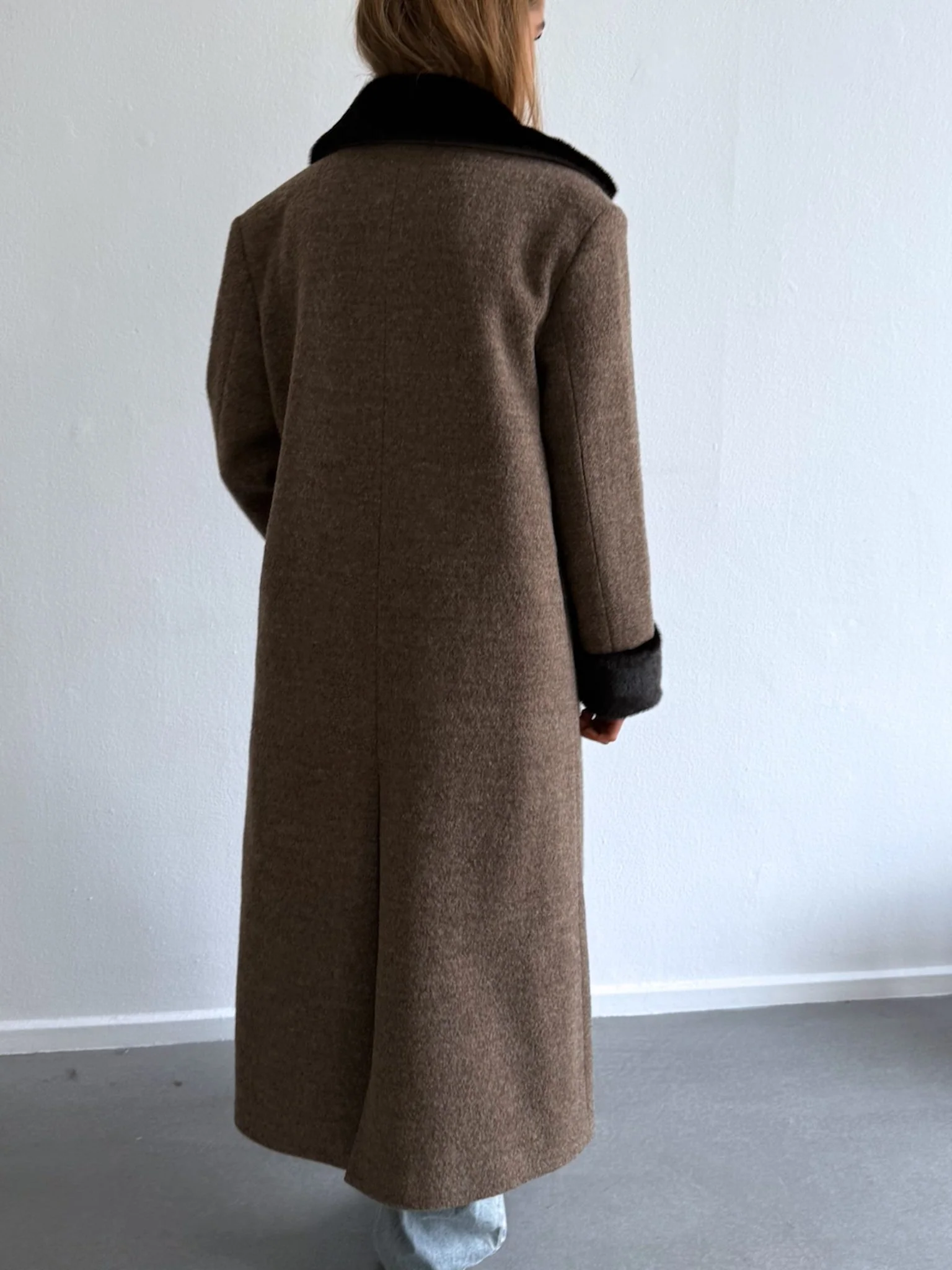 EDEN COAT - BROWN/BLACK - Image 9