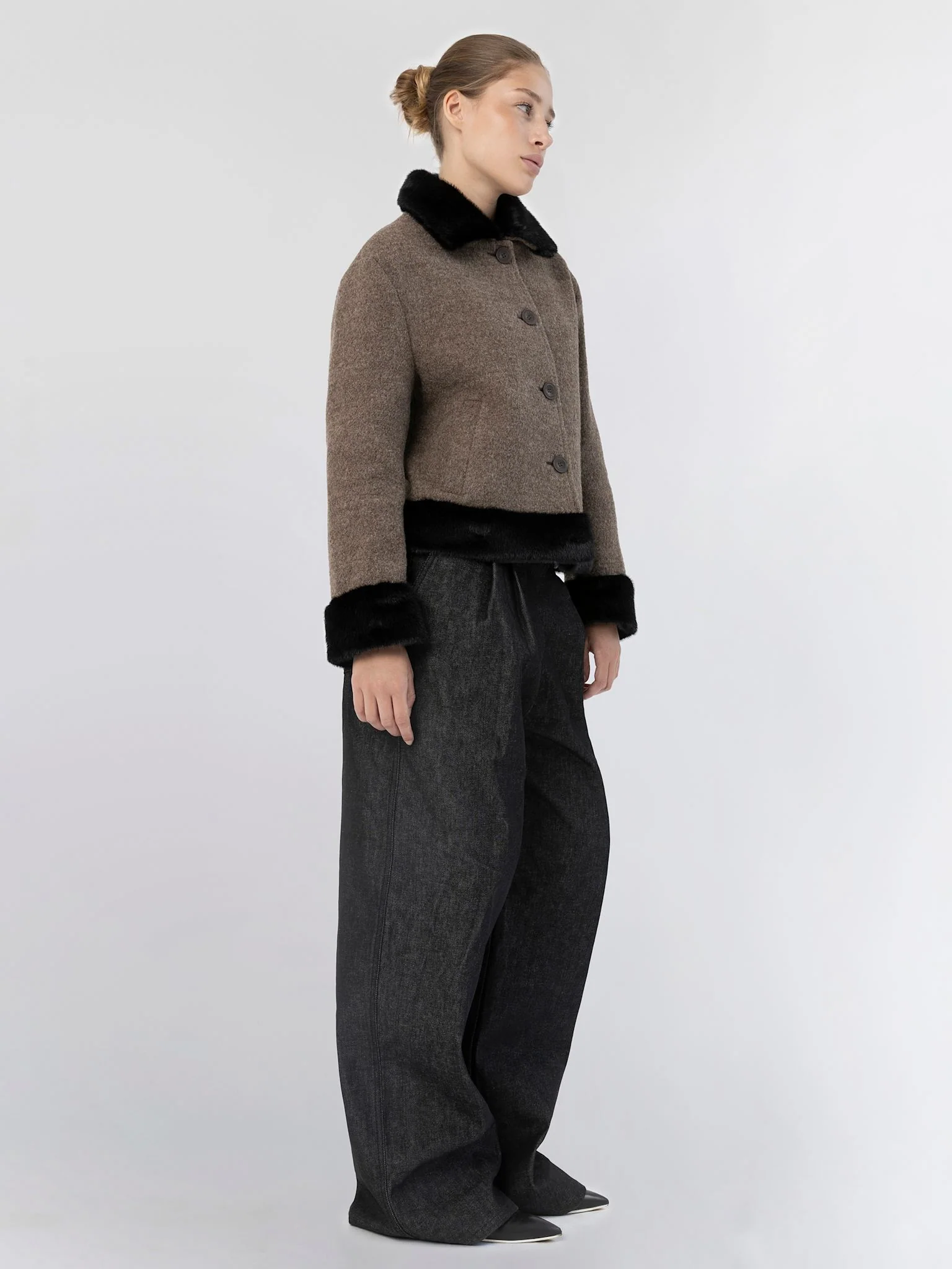 EDEN JACKET - BROWN/BLACK - Image 3