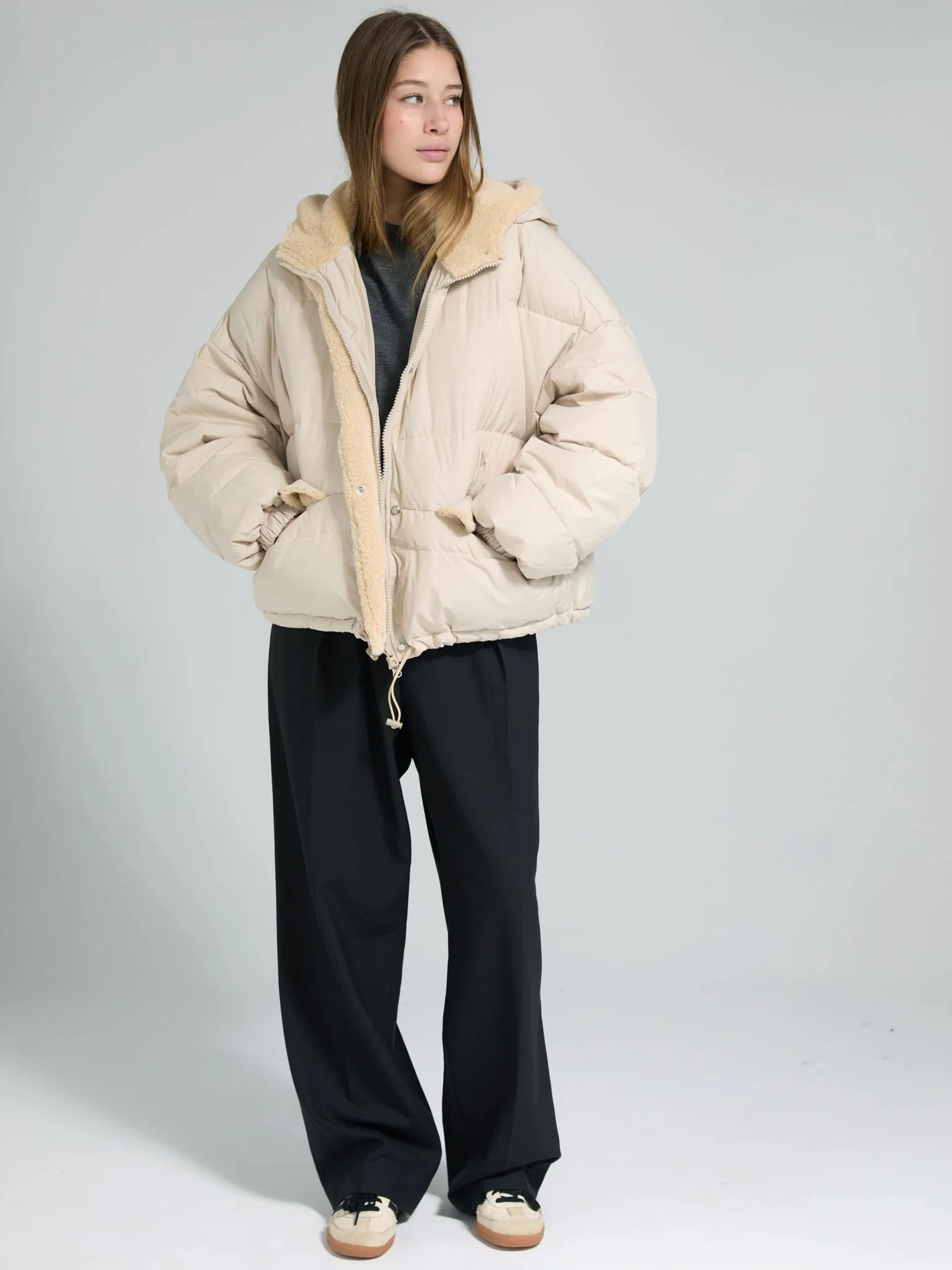 ELLA DOWN JACKET - BEIGE - Image 2