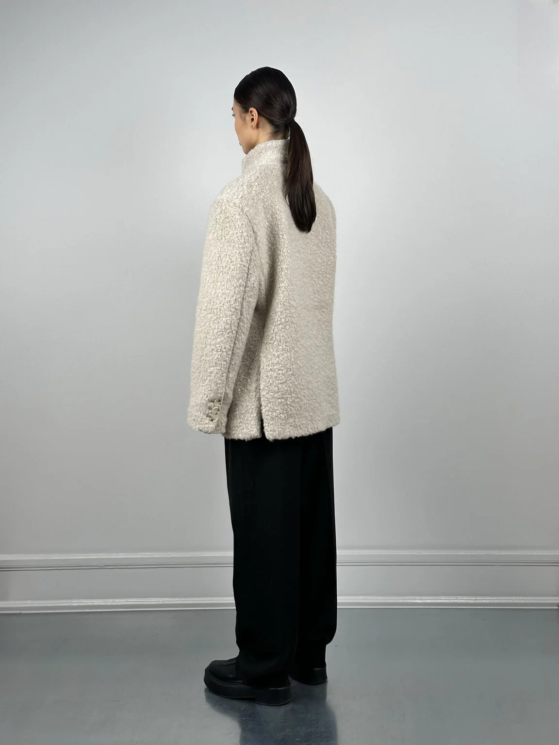 EMMI WOOL BLAZER - BEIGE - Image 4